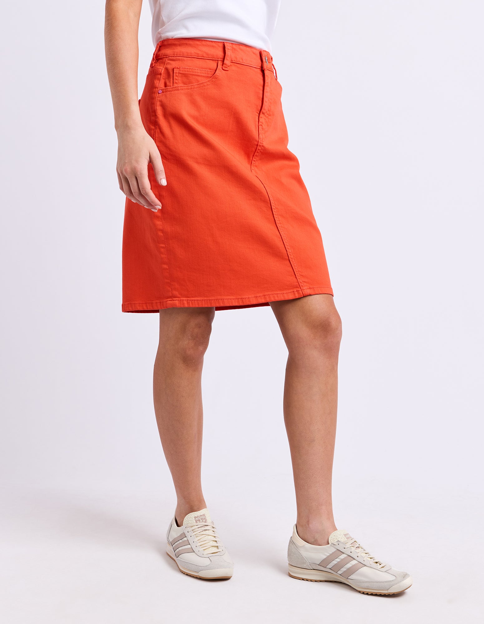 Belle Denim Skirt Tangello