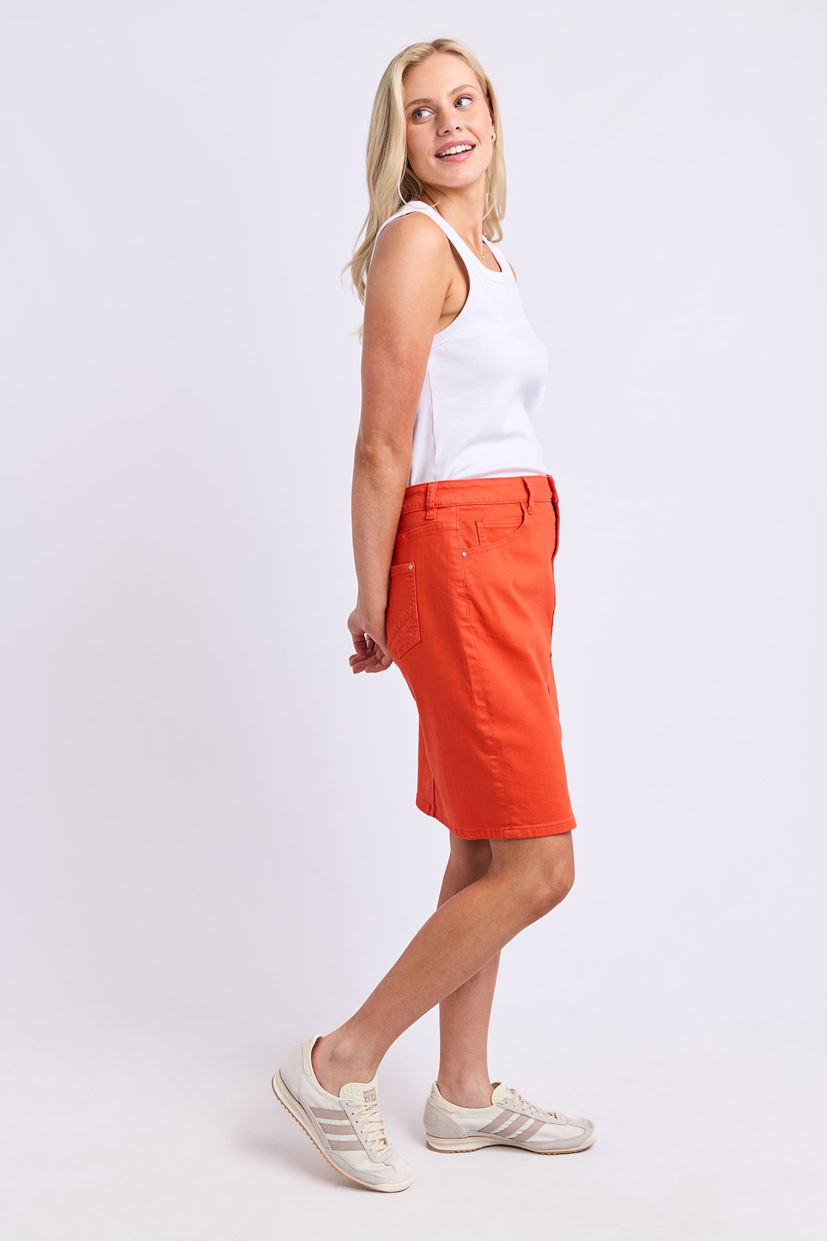 Belle Denim Skirt Tangello