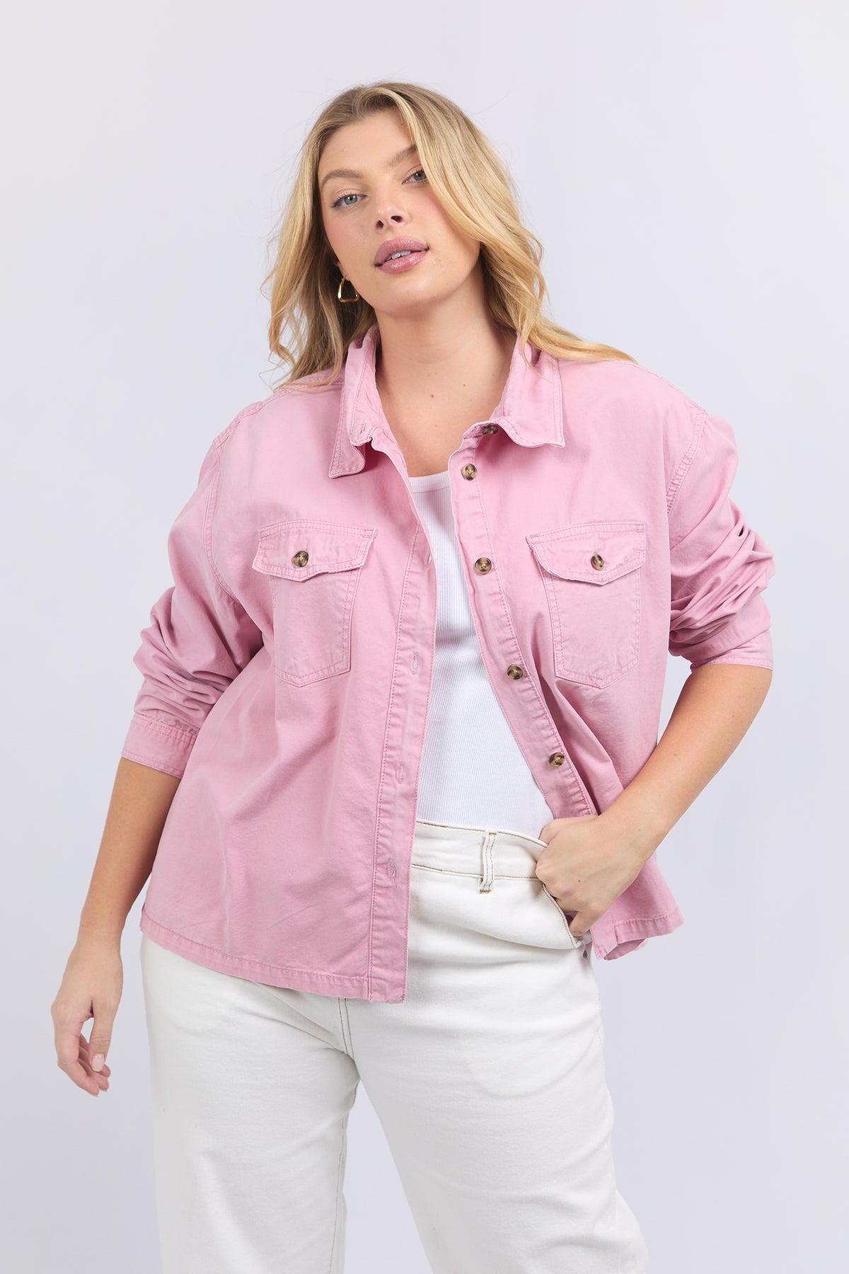 Lucy Denim Jacket Soft Pink