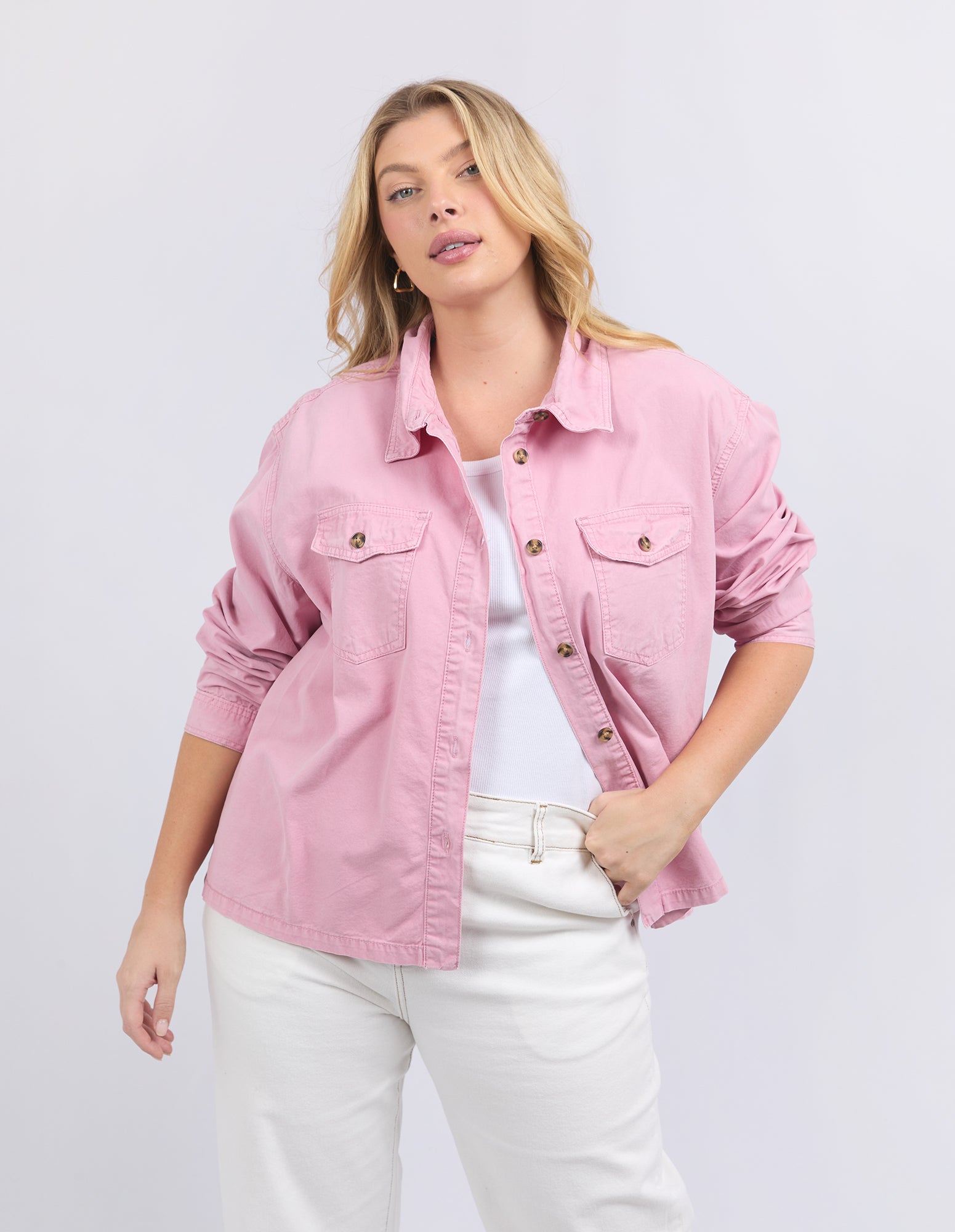 Lucy Denim Jacket Soft Pink
