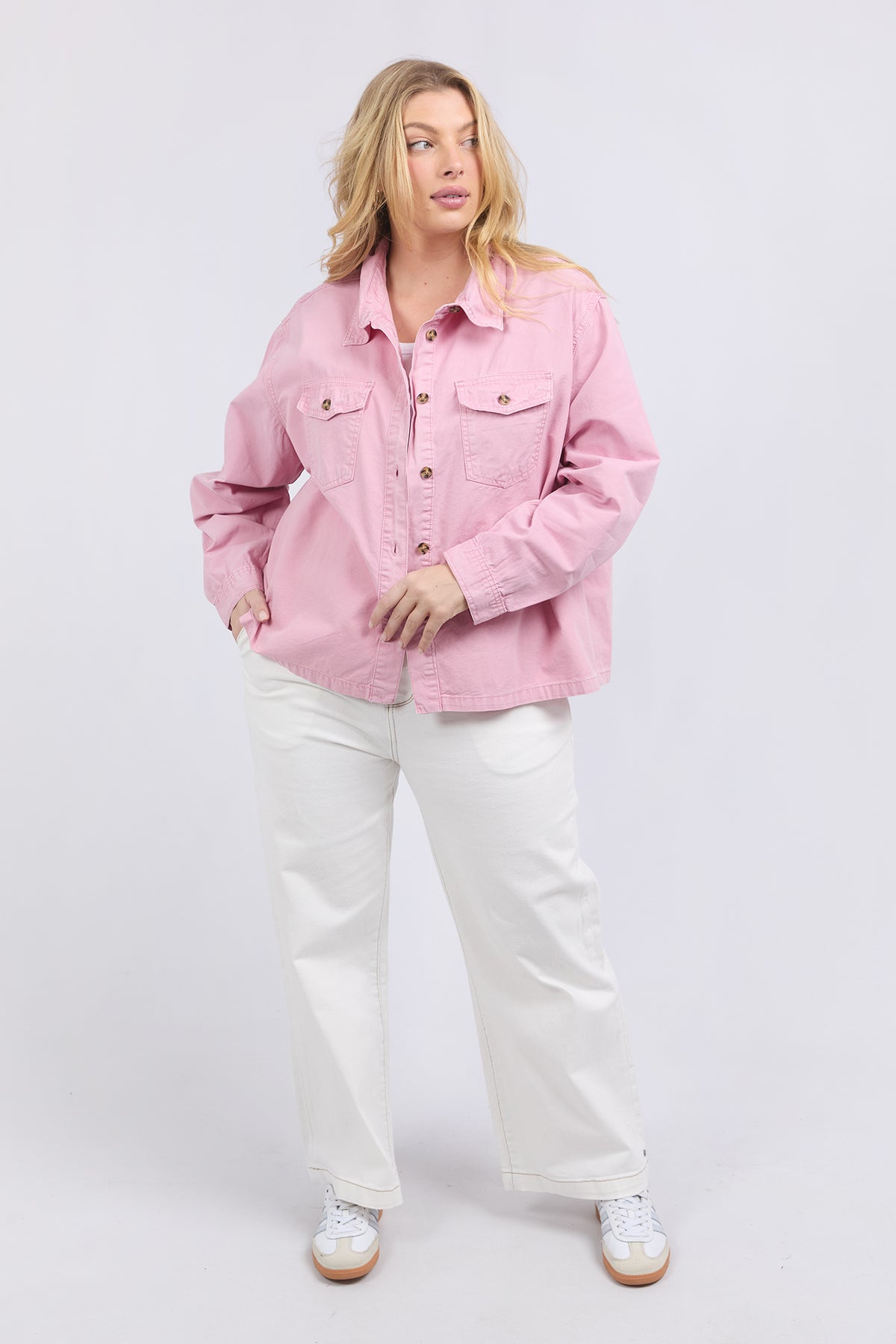 Lucy Denim Jacket Soft Pink