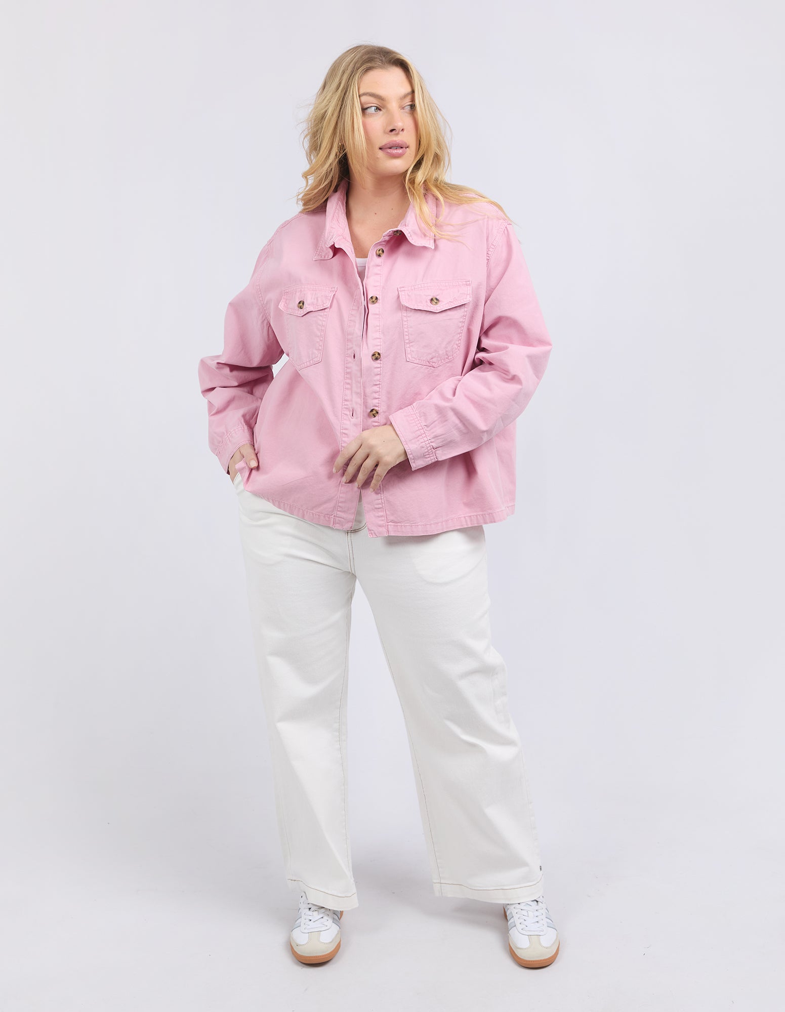 Lucy Denim Jacket Soft Pink