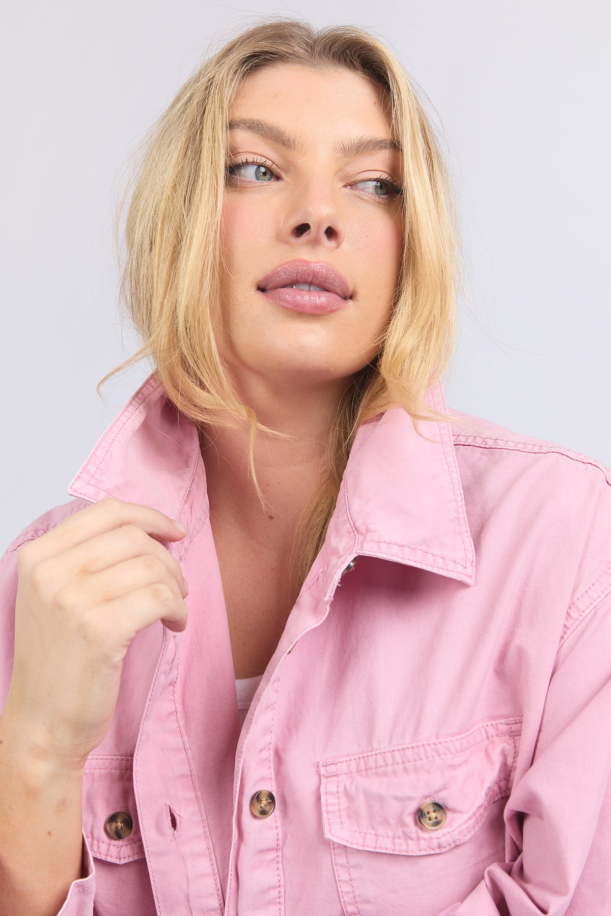 Lucy Denim Jacket Soft Pink
