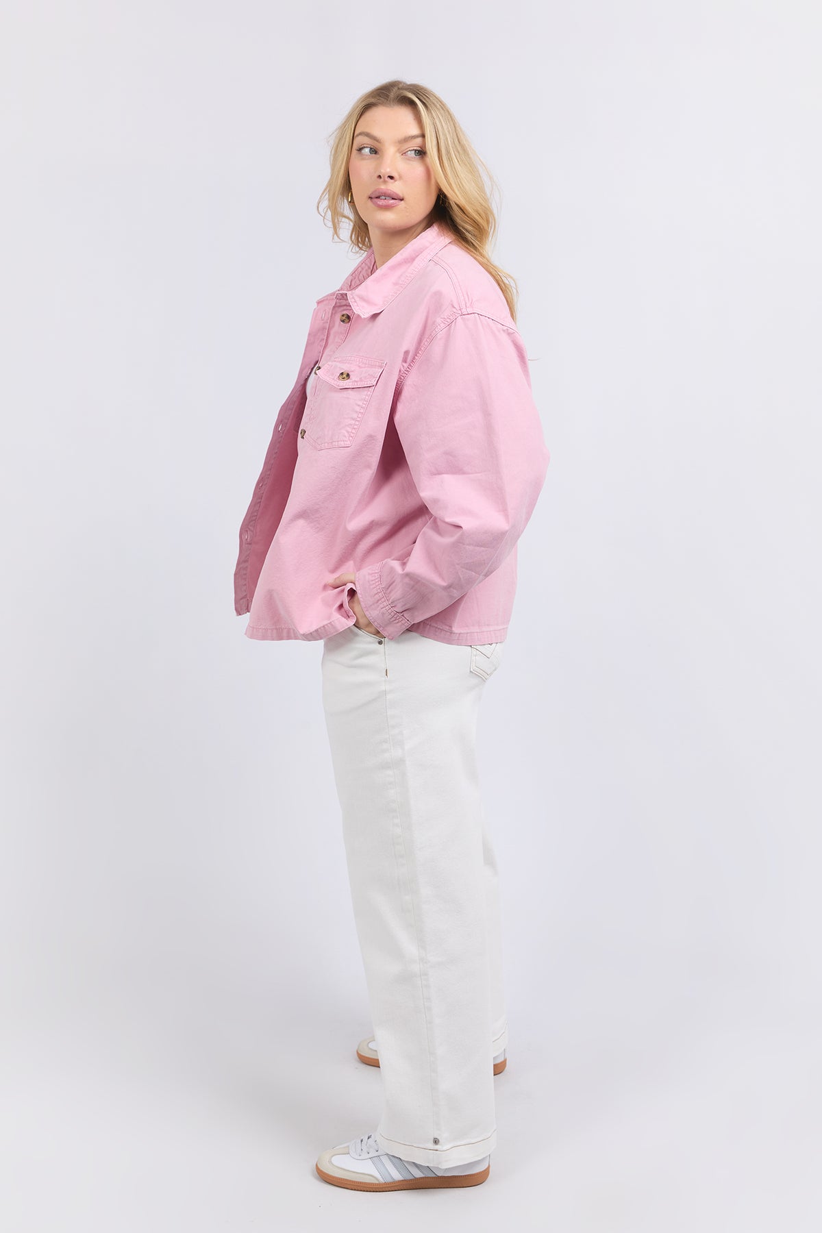 Lucy Denim Jacket Soft Pink