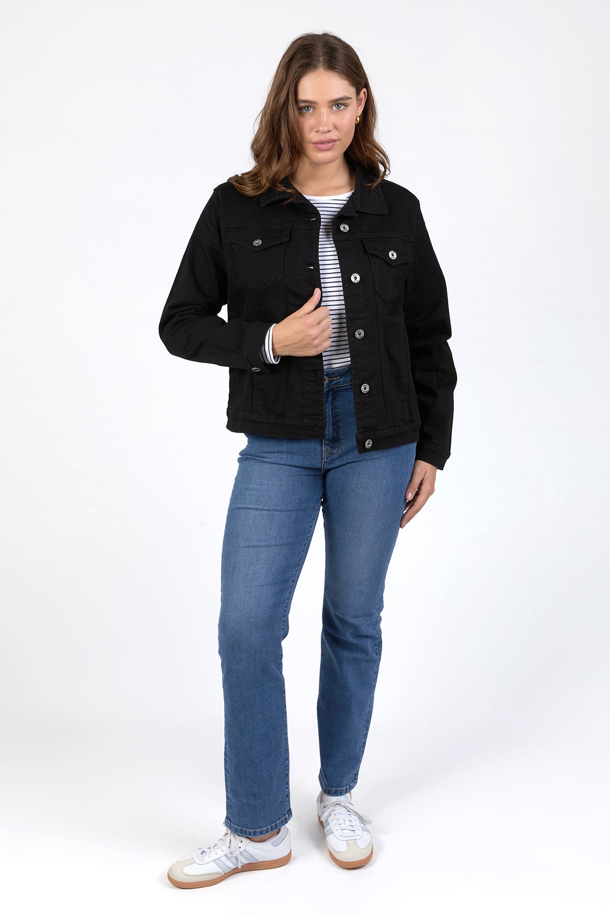 Angie Denim Jacket Black