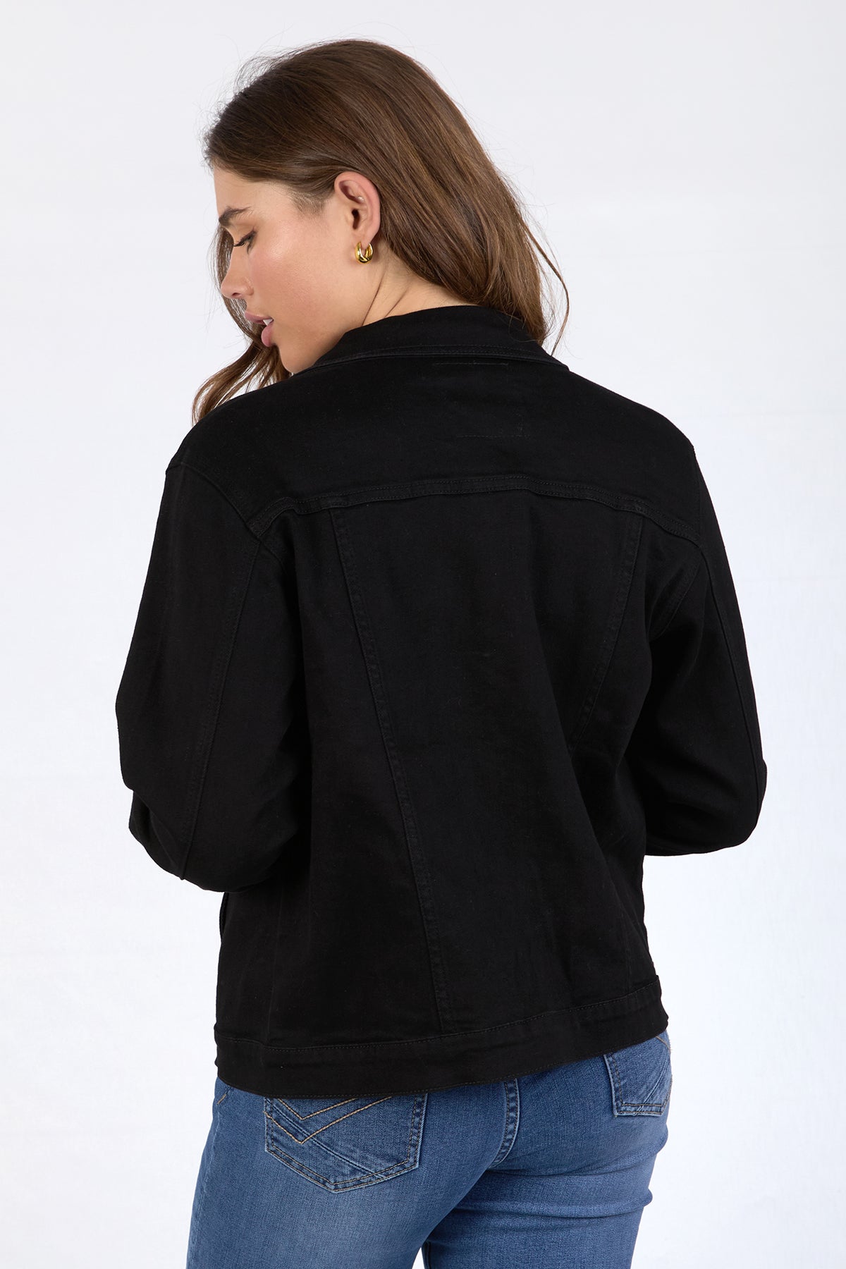 Angie Denim Jacket Black