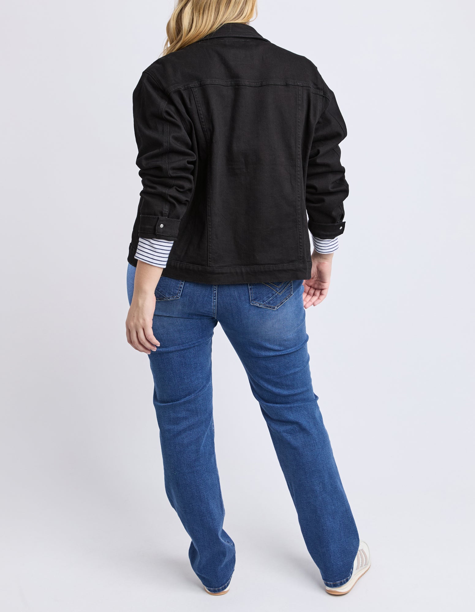 Angie Denim Jacket Black