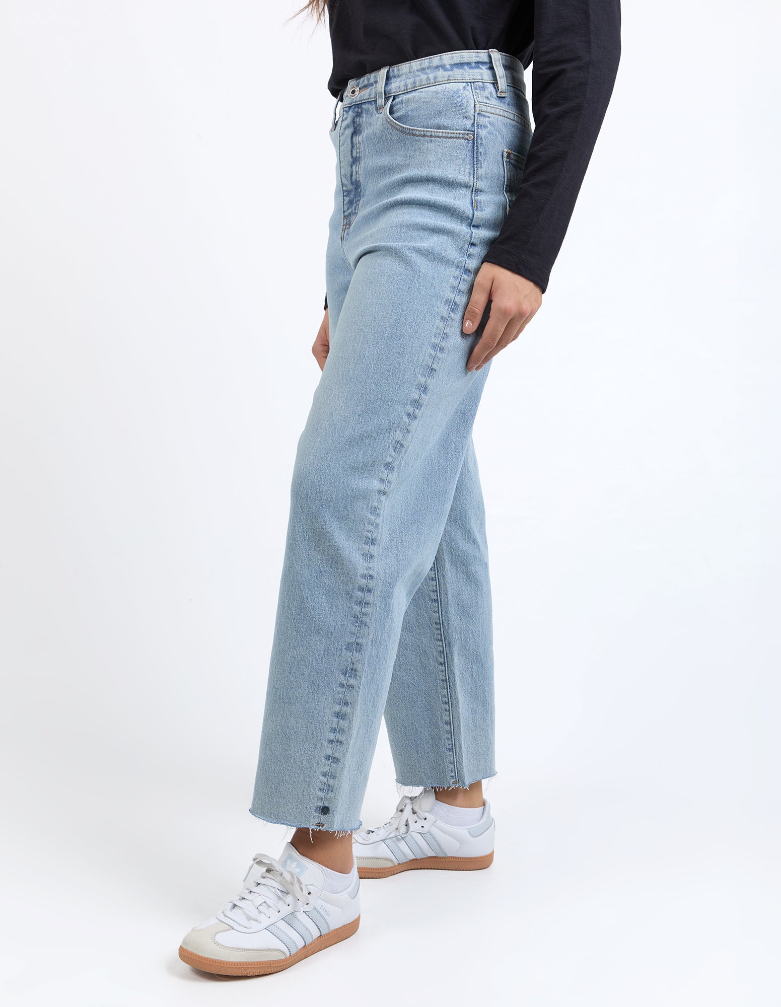 Sylvie Wide Leg Jean Light Blue Wash