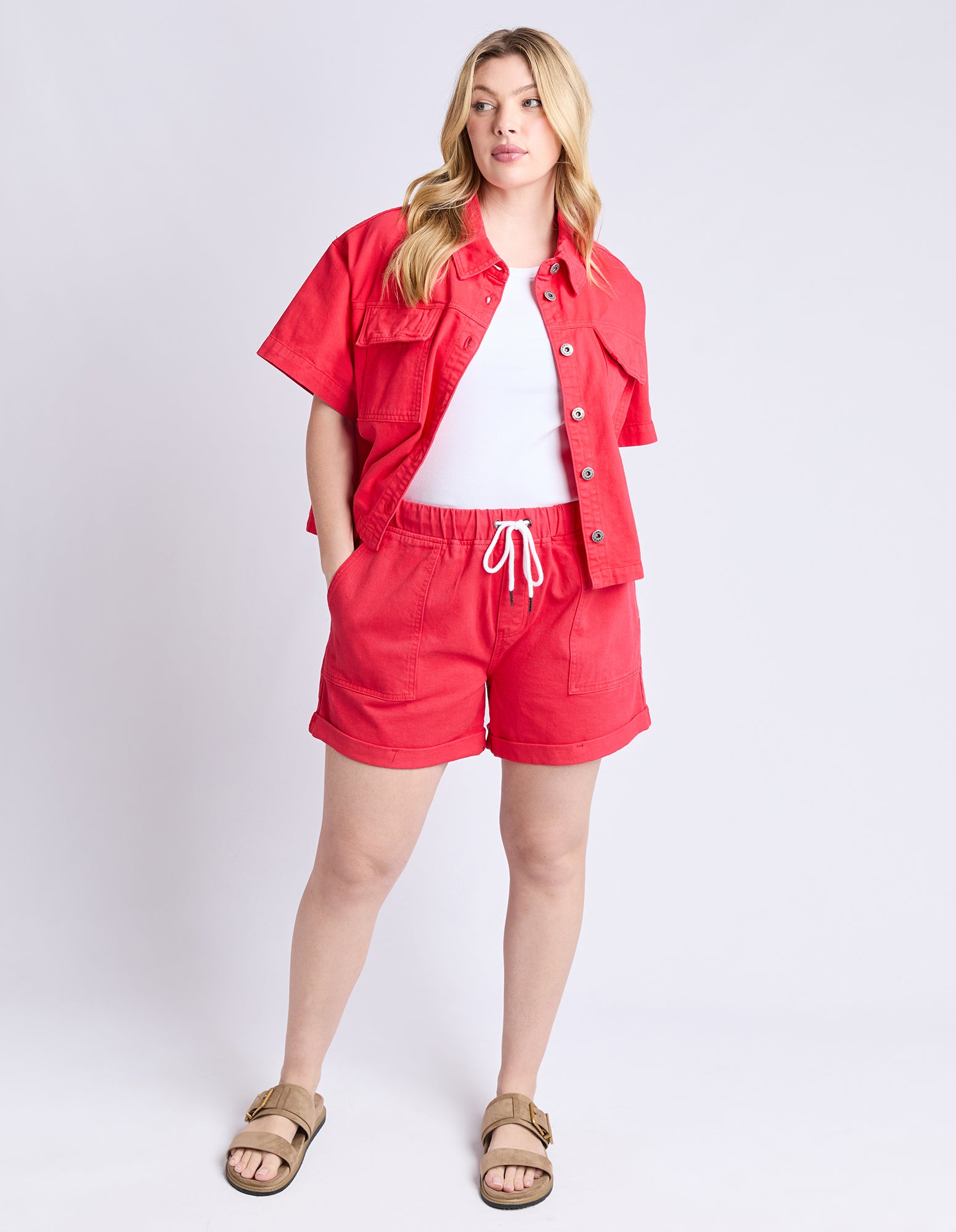 Emma Relaxed Short Poppy