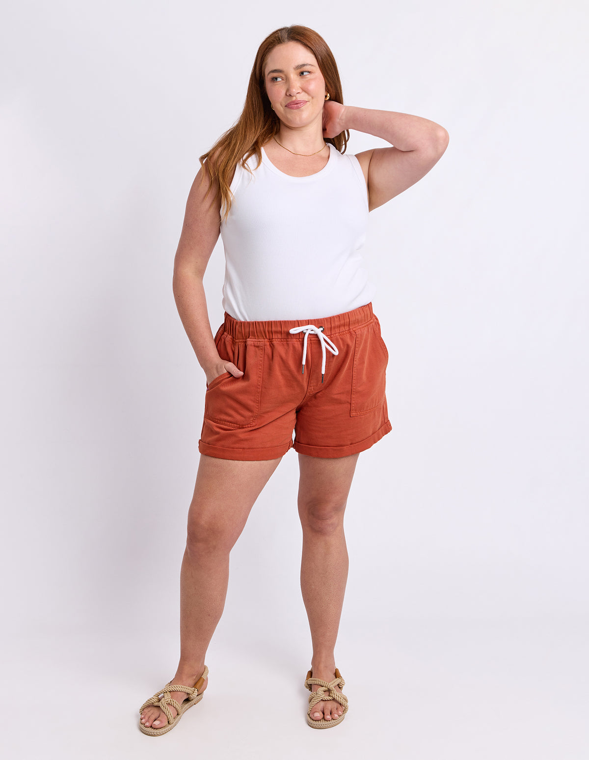 Emma Relaxed Short Earth Brown
