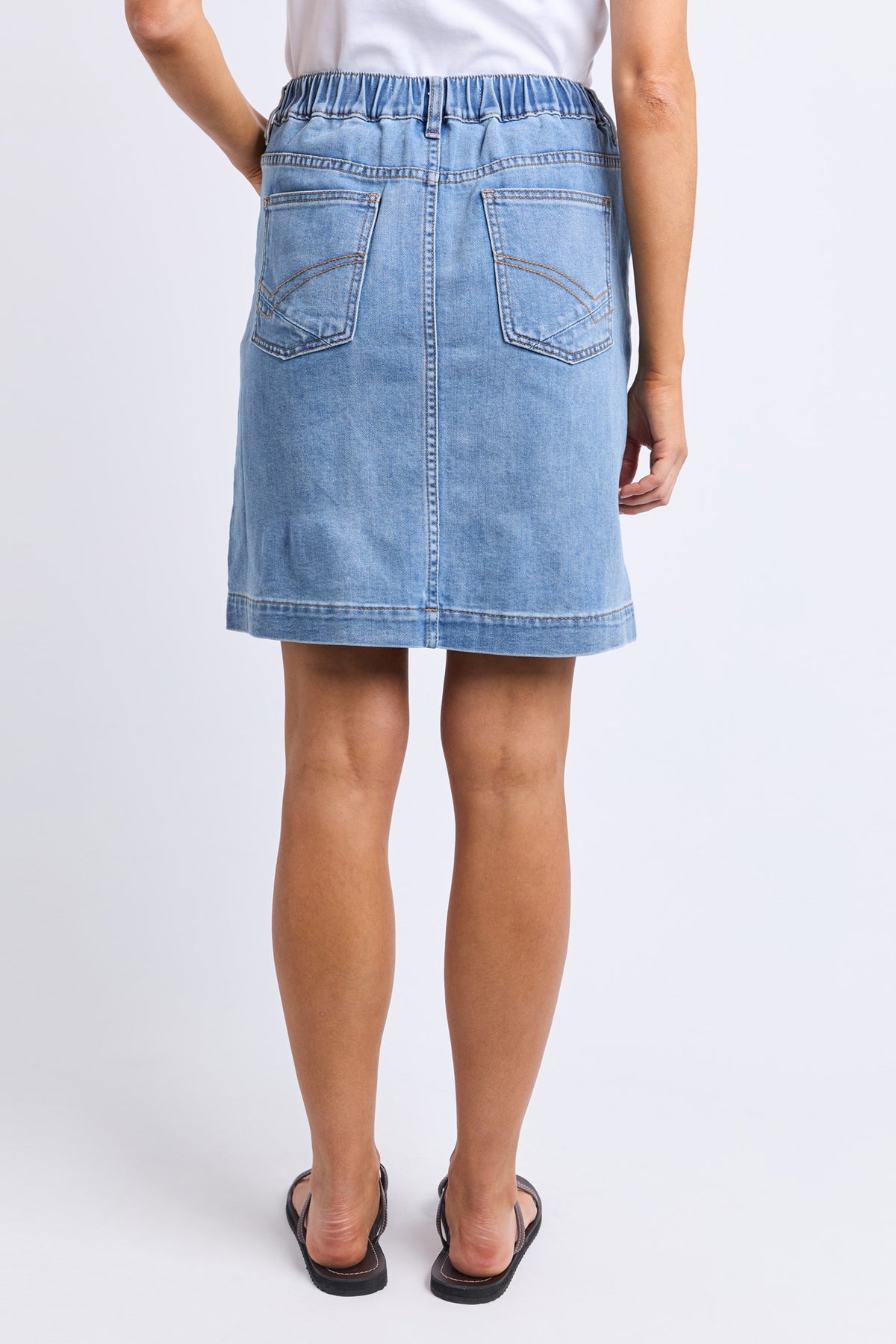Birdie Denim Skirt Light Blue Wash