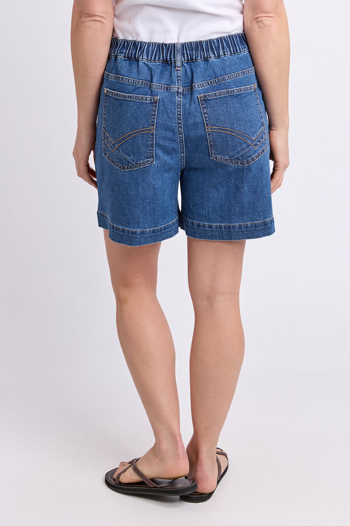 Birdie Denim Short Mid Blue Wash