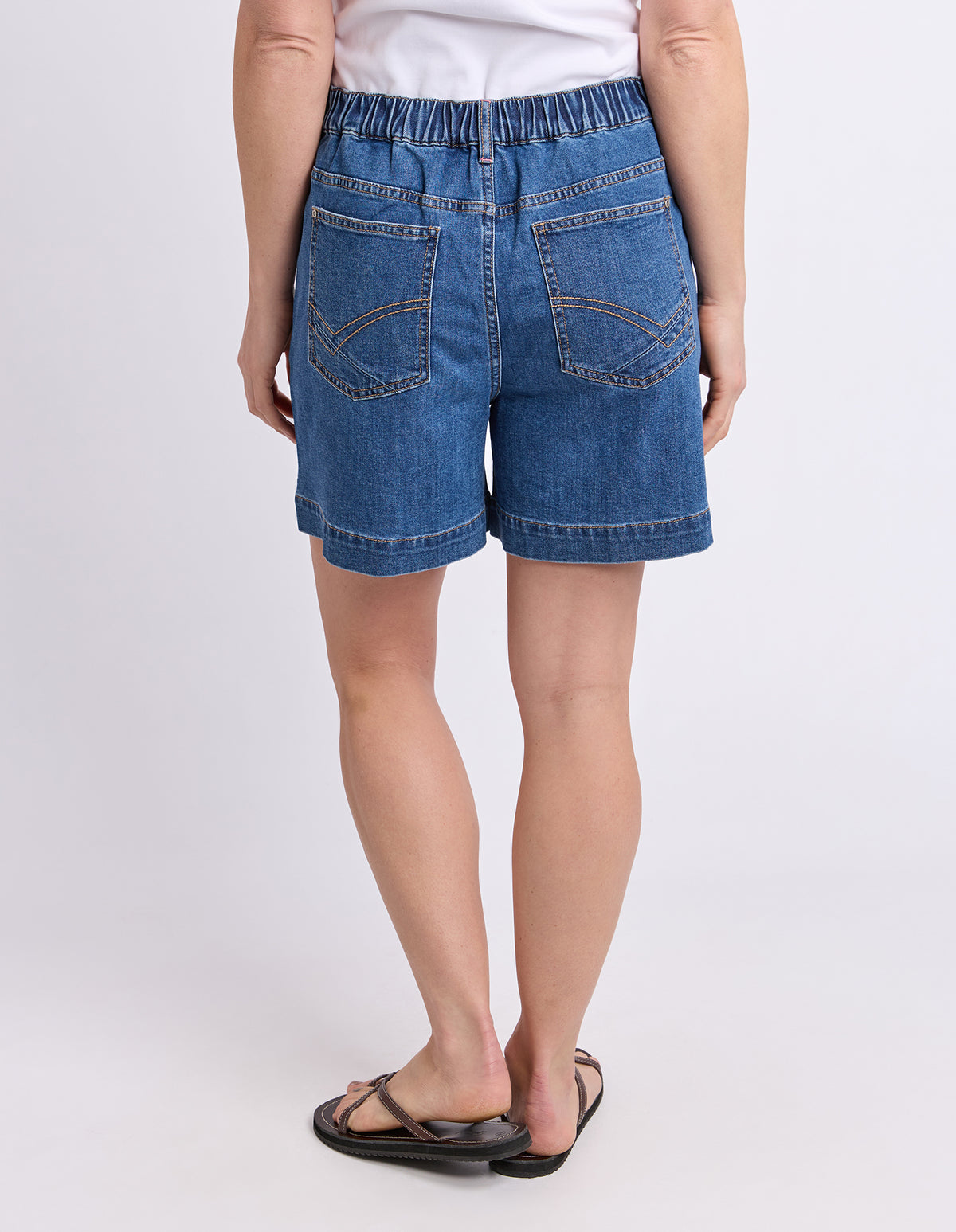 Birdie Denim Short Mid Blue Wash