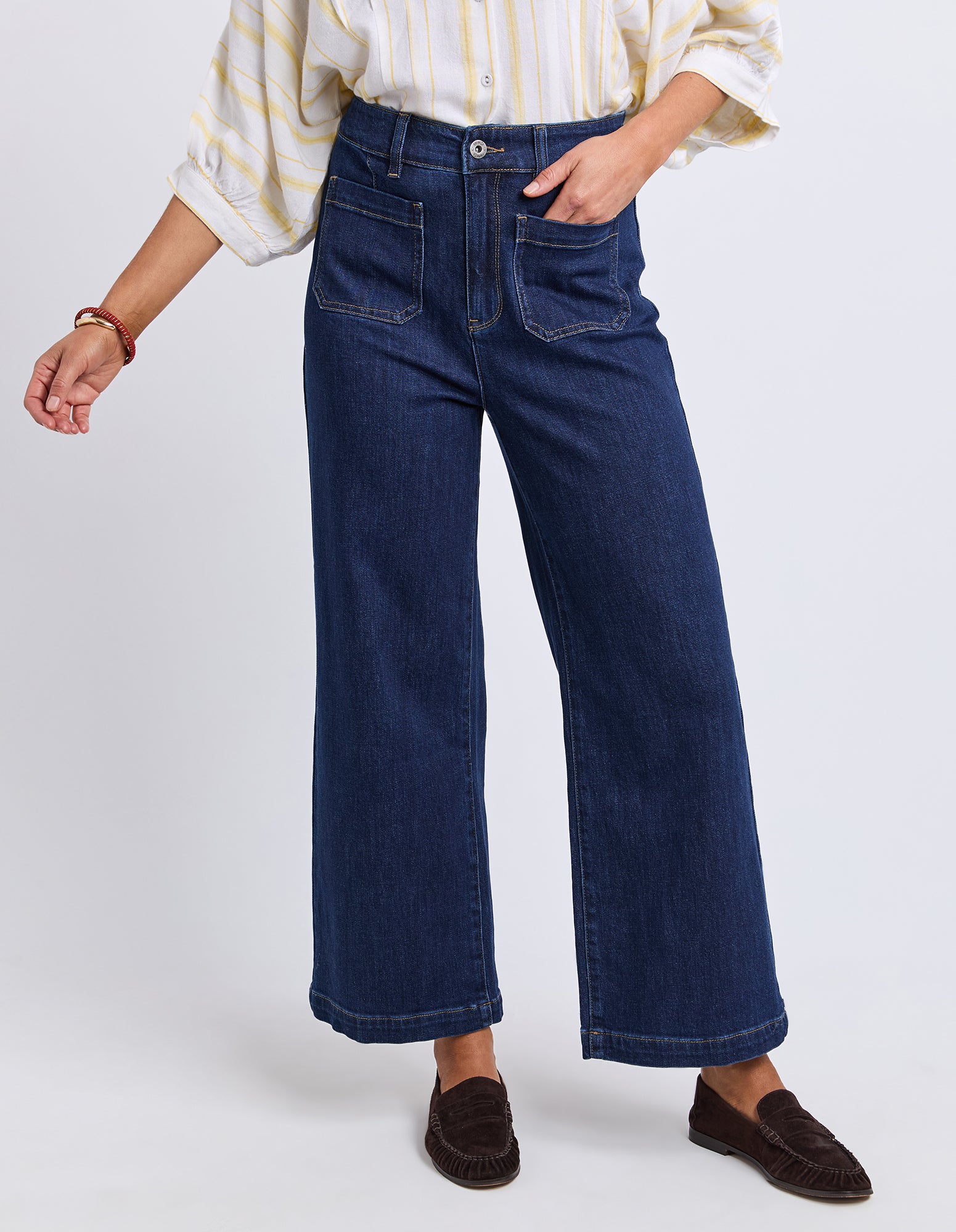 Alyssa Front Pocket Jean Sapphire