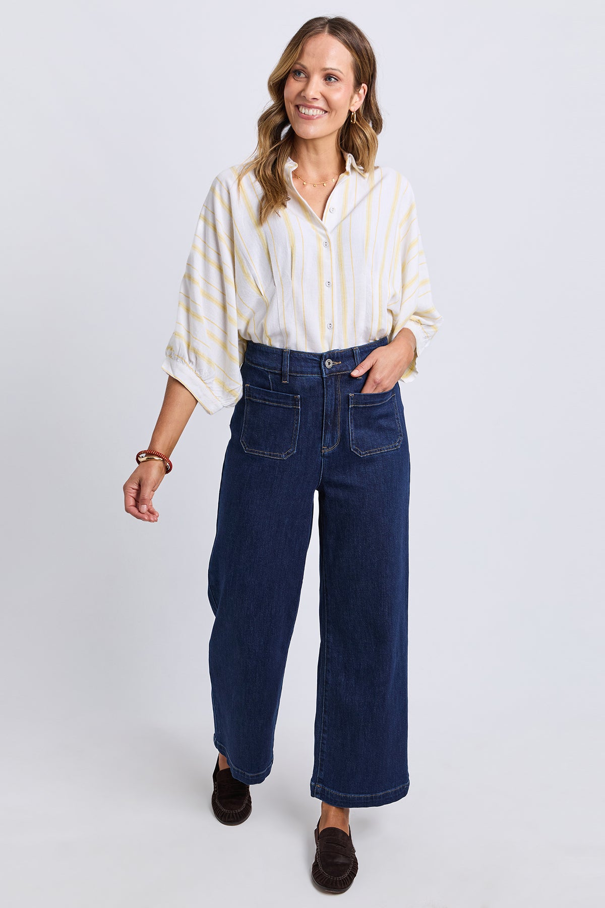 Alyssa Front Pocket Jean Sapphire