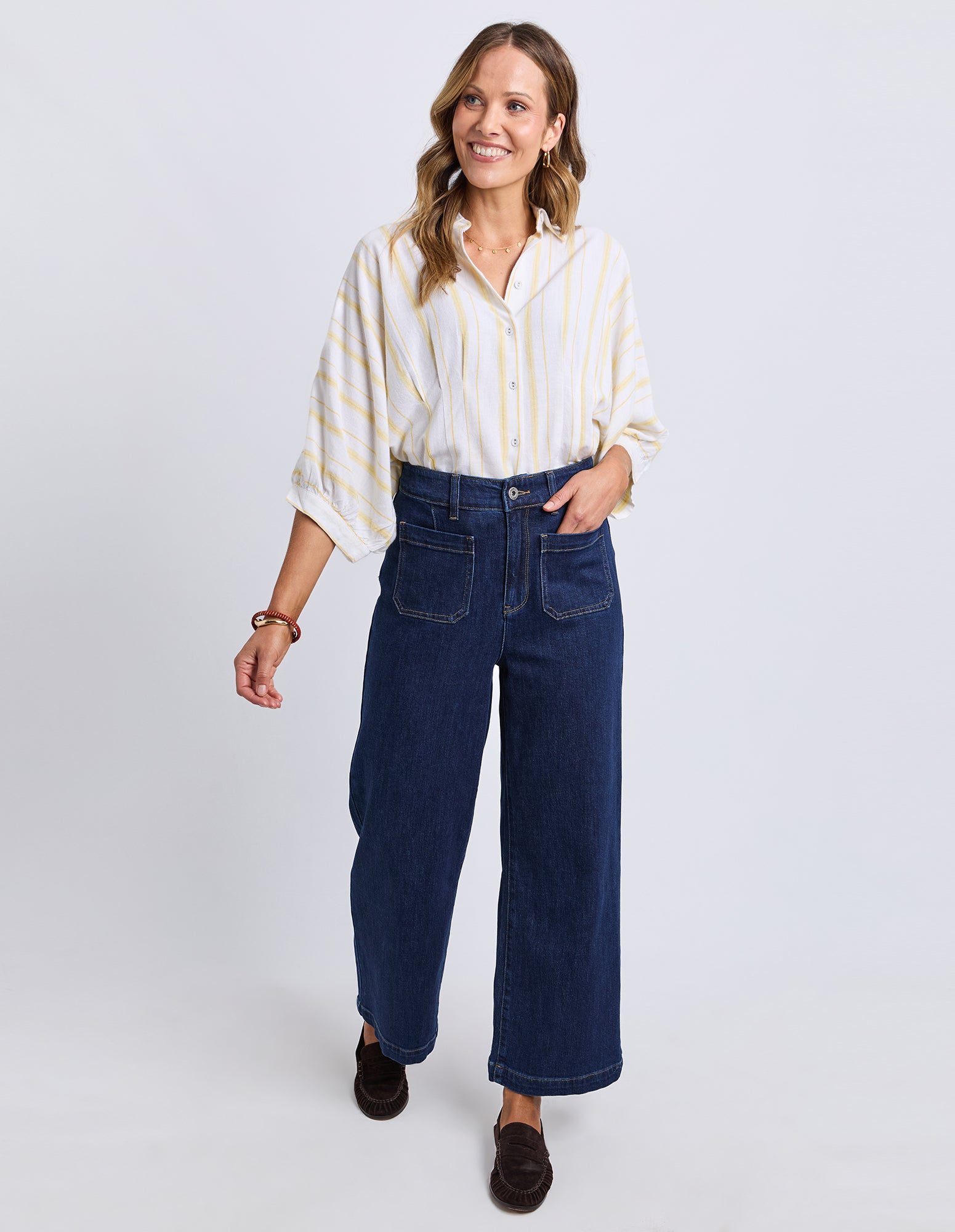 Alyssa Front Pocket Jean Sapphire