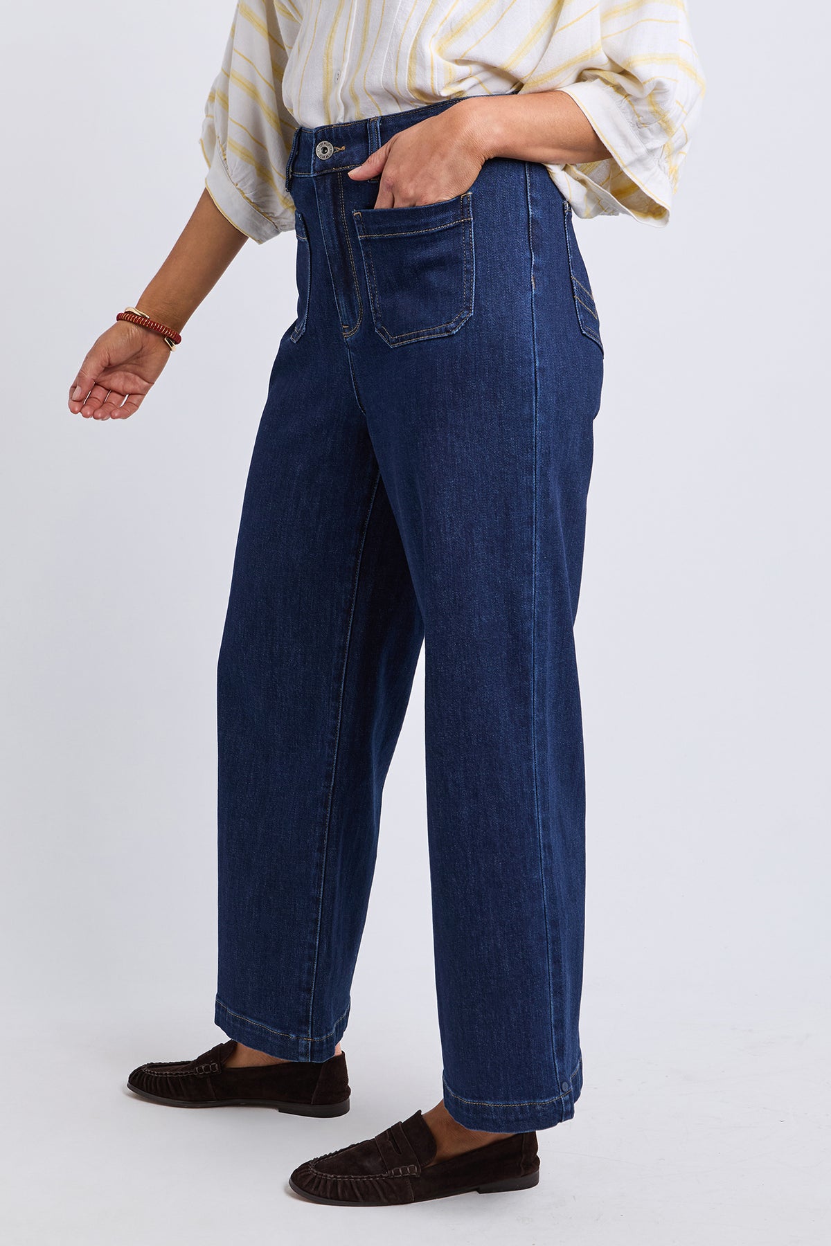 Alyssa Front Pocket Jean Sapphire