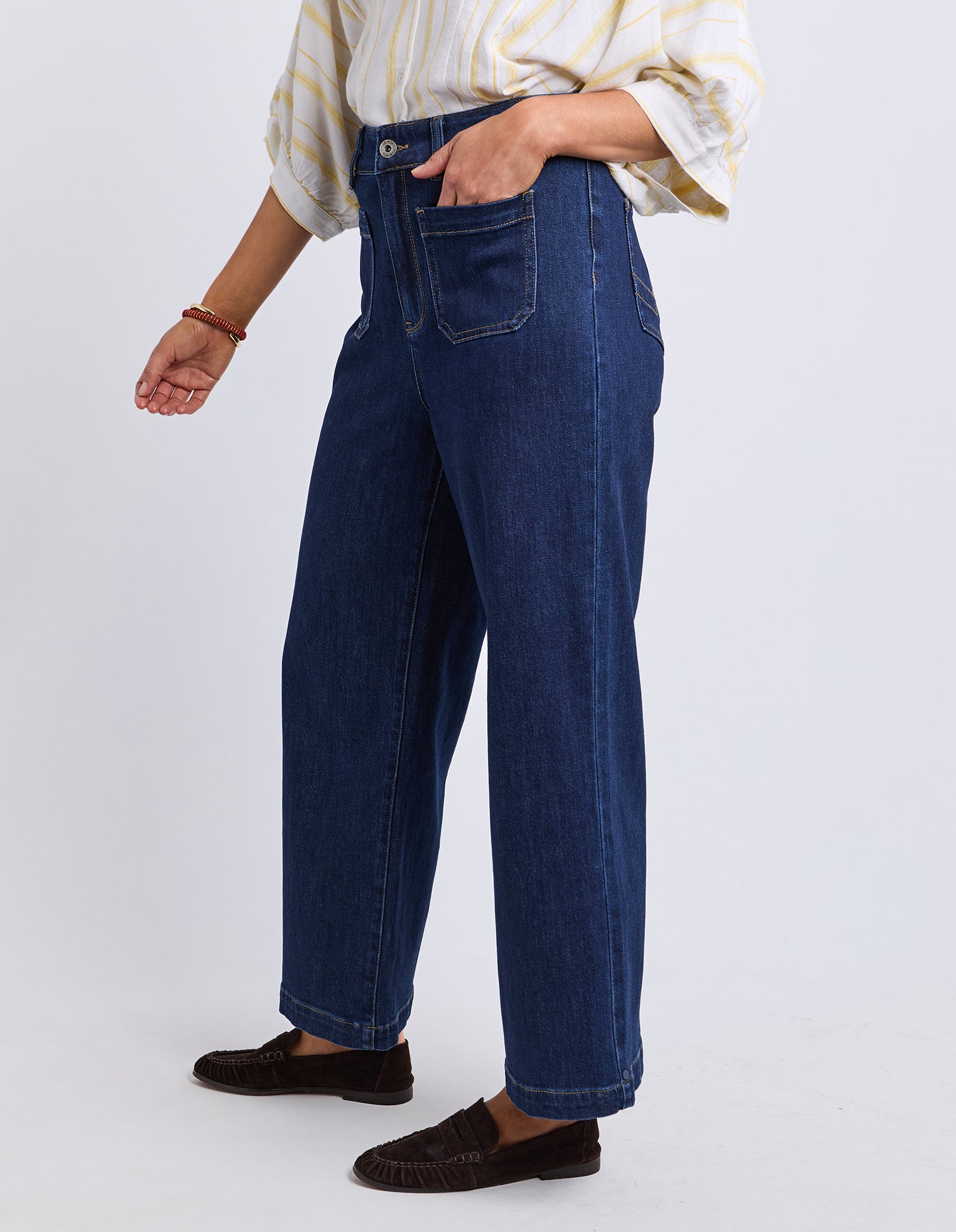 Alyssa Front Pocket Jean Sapphire