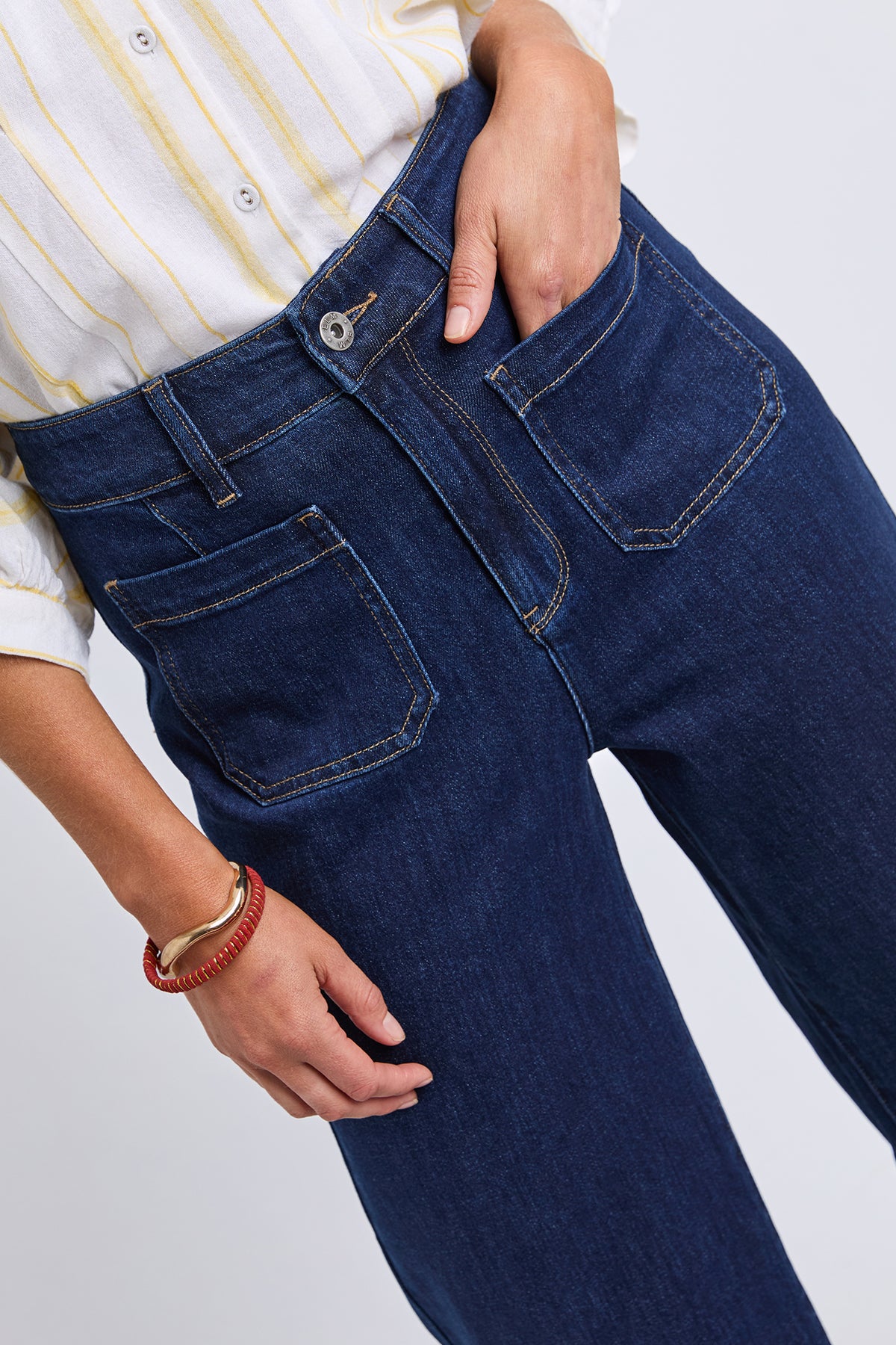 Alyssa Front Pocket Jean Sapphire