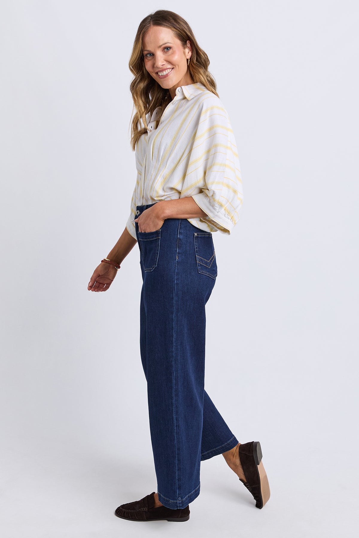 Alyssa Front Pocket Jean Sapphire