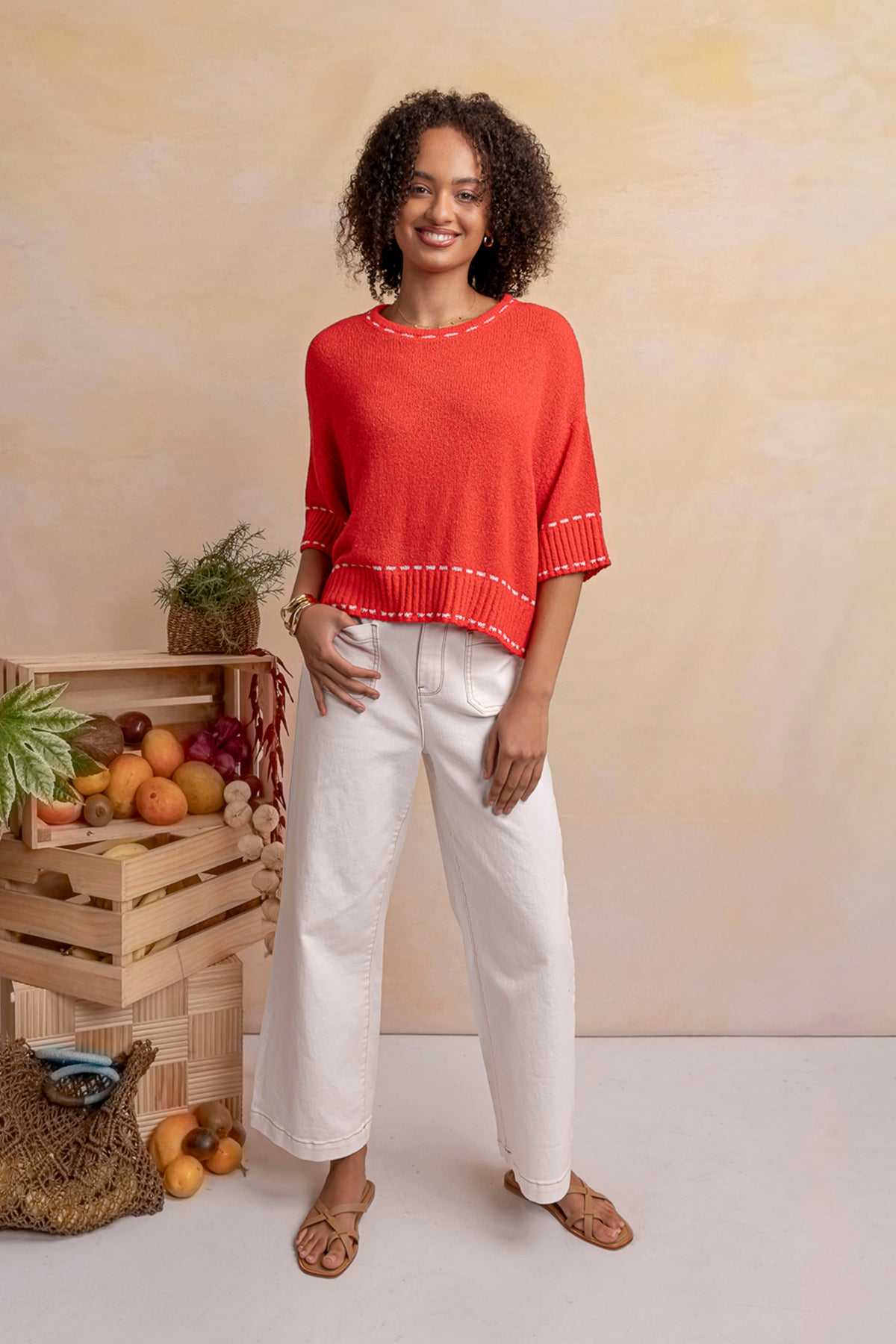 Alyssa Front Pocket Jean Vintage White