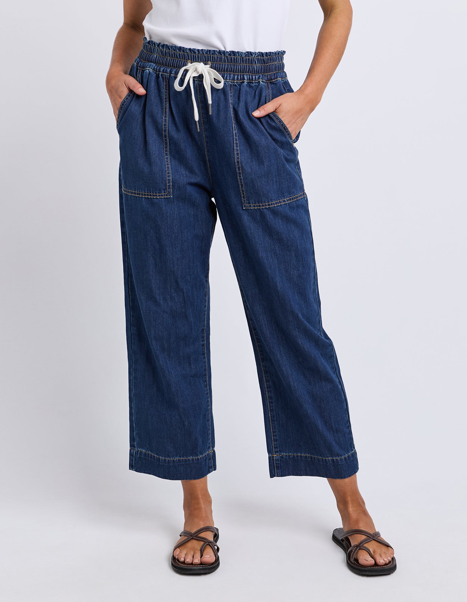 Greta Slim Leg Denim Pant Extra Dark Wash – Elm Lifestyle