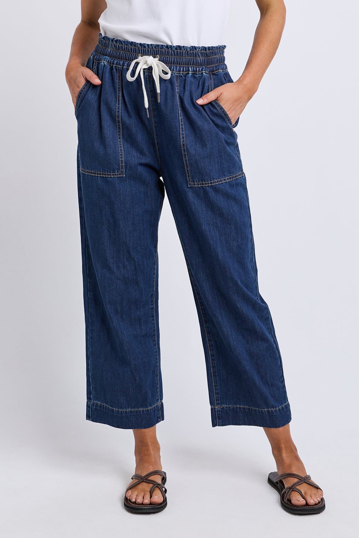 Greta Slim Leg Denim Pant Extra Dark Wash