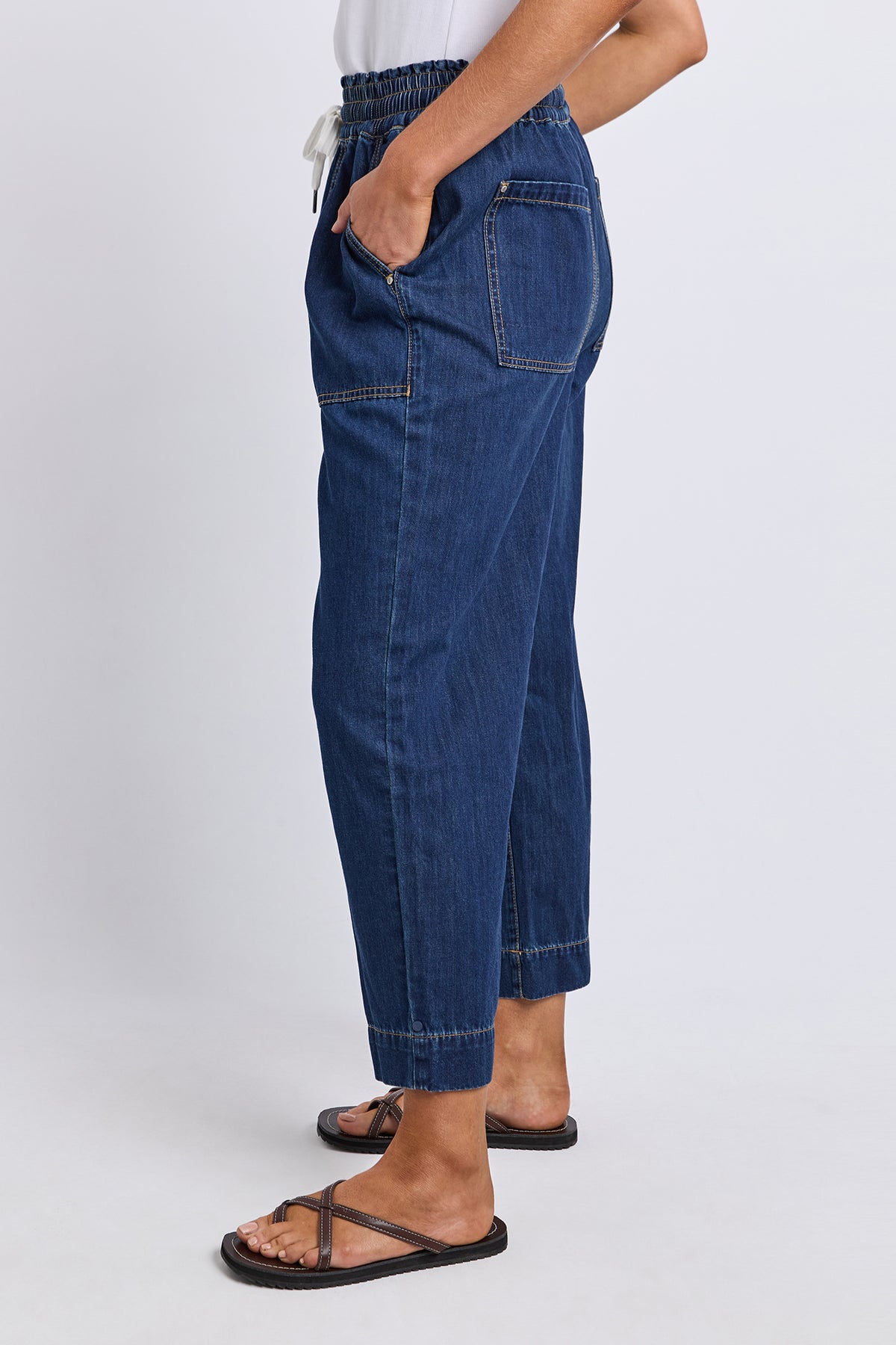 Greta Slim Leg Denim Pant Extra Dark Wash