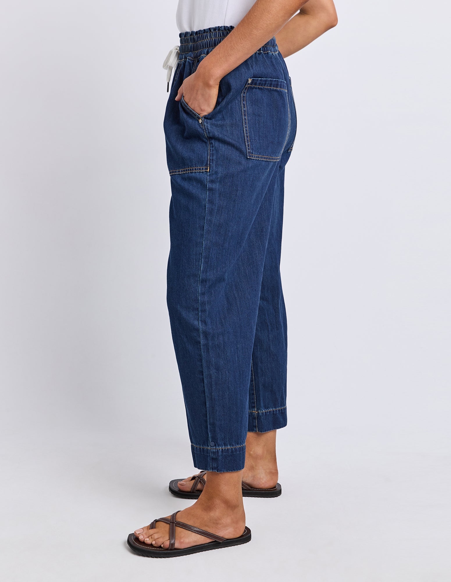 Greta Slim Leg Denim Pant Extra Dark Wash