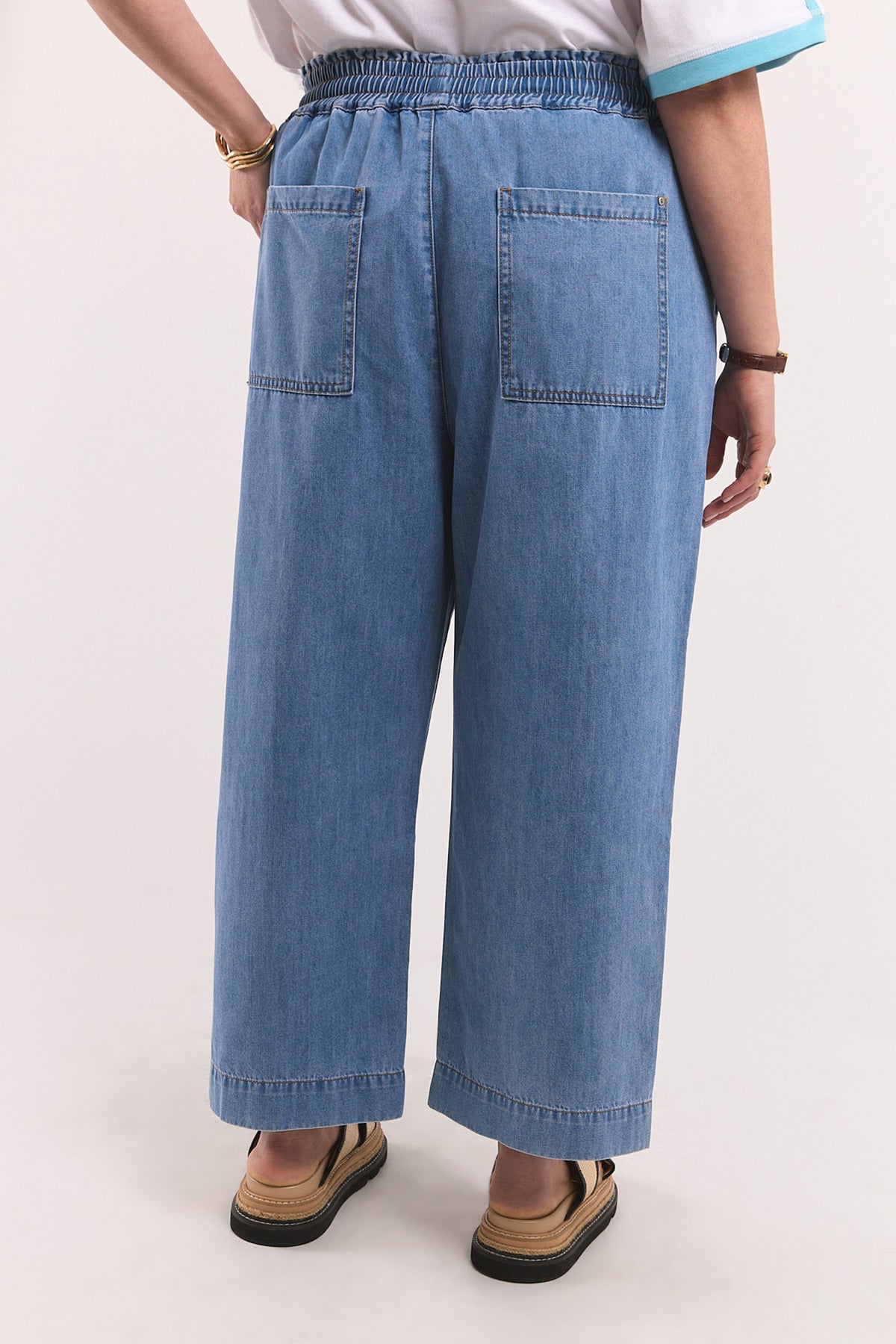 Greta Slm Leg Pant Light Blue Wash