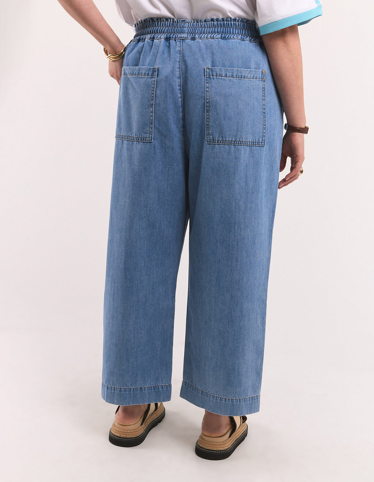 Greta Slm Leg Pant Light Blue Wash