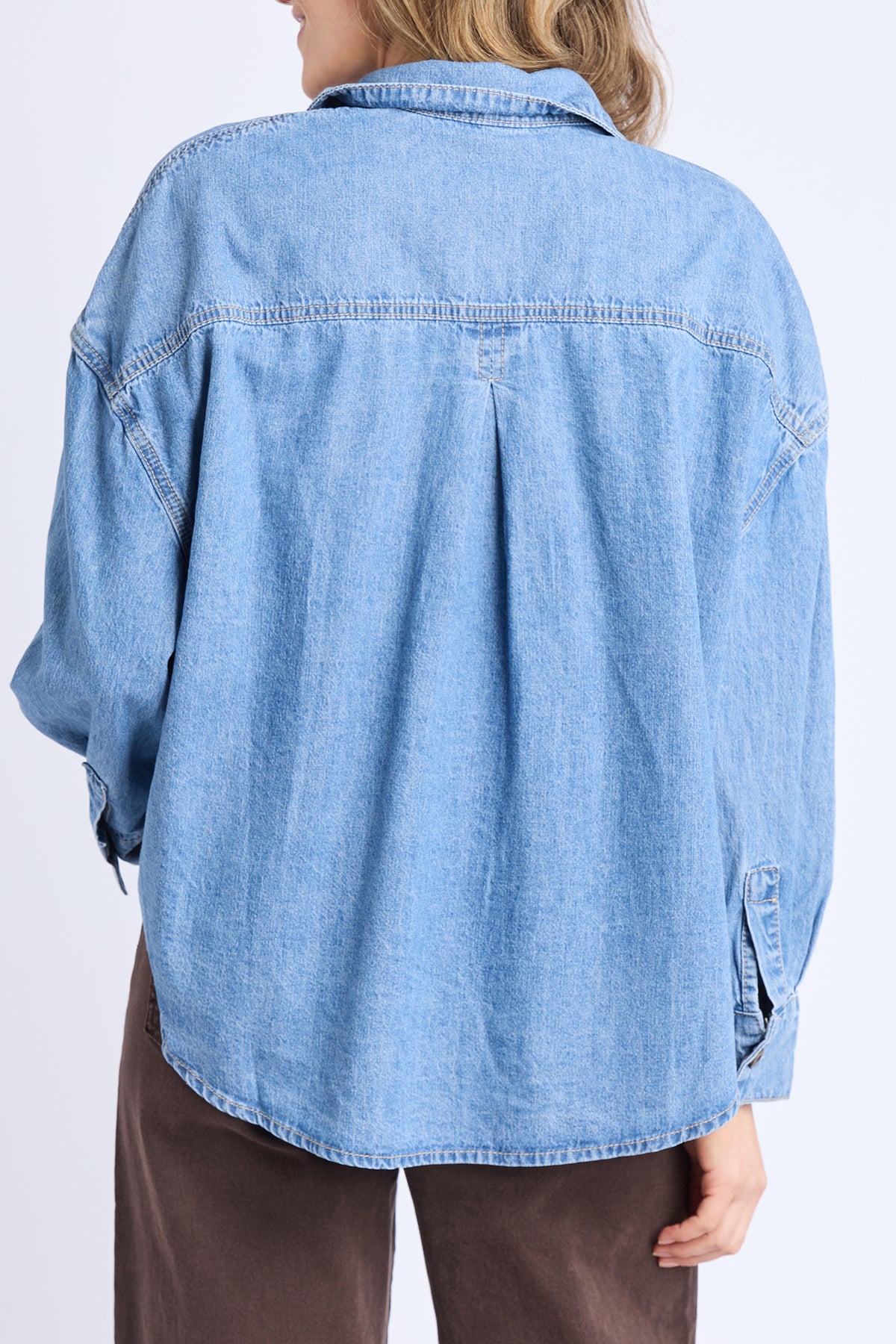 Petra Denim Shirt Mid Blue Wash
