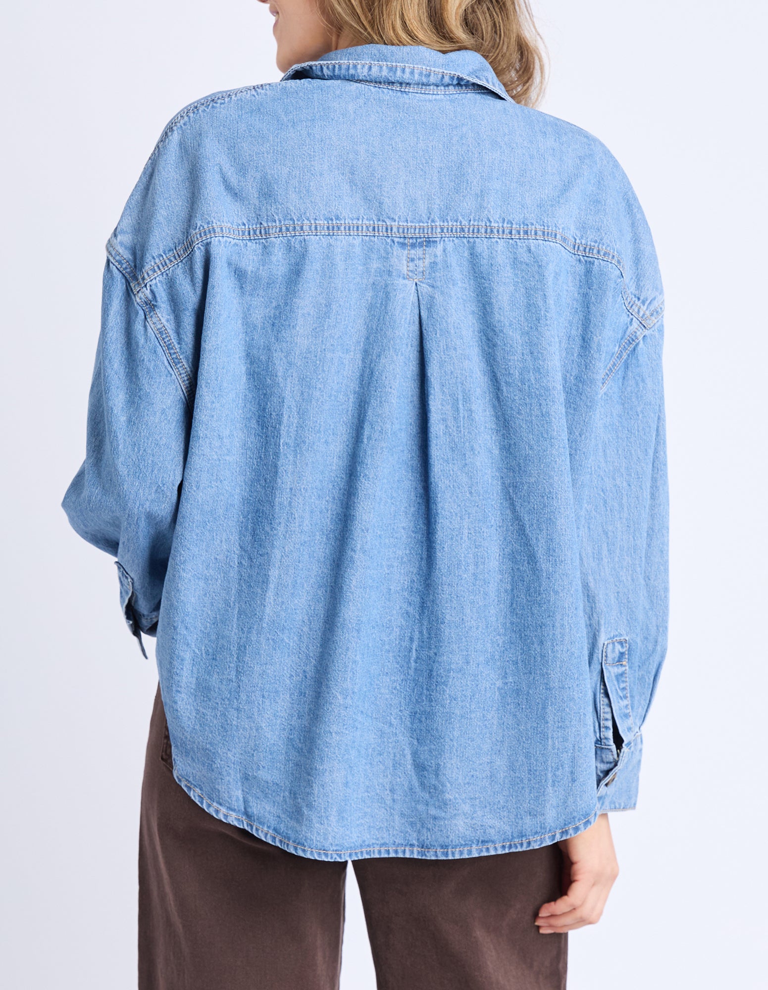 Petra Denim Shirt Mid Blue Wash