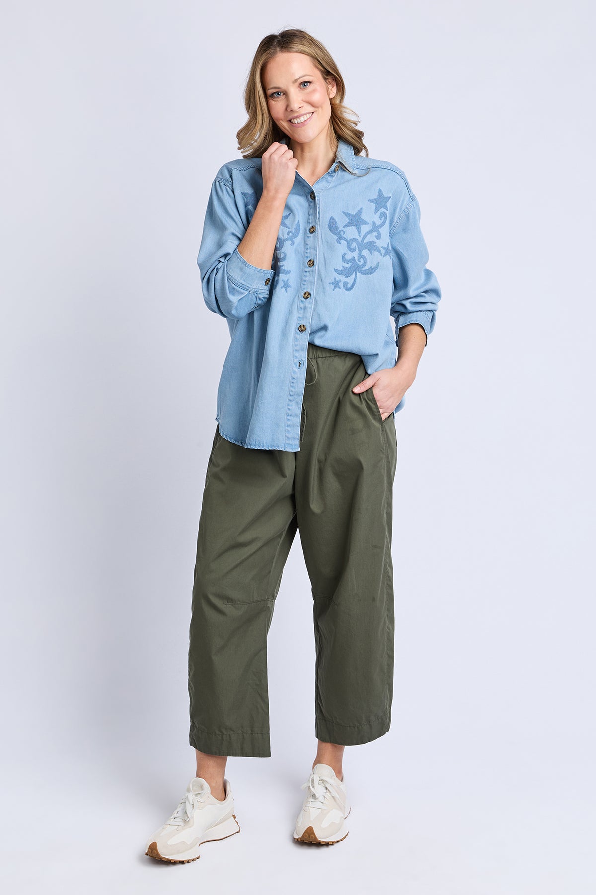 Star Denim Shirt Light Blue Wash
