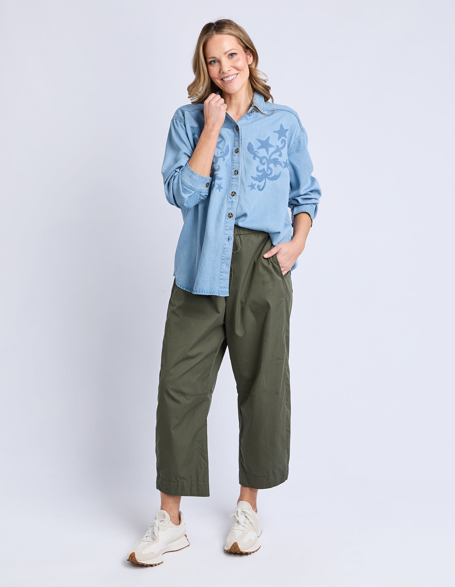 Star Denim Shirt Light Blue Wash