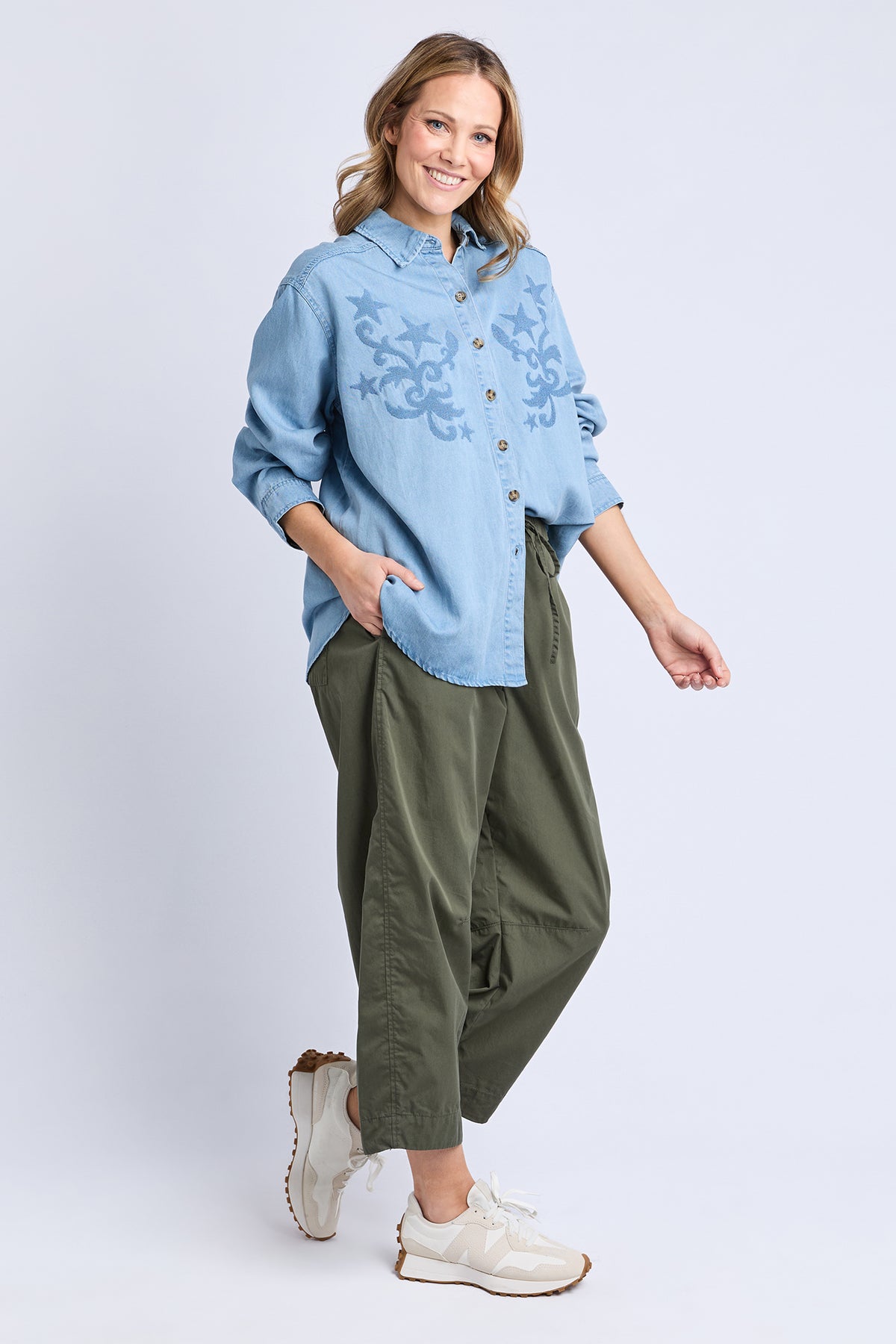 Star Denim Shirt Light Blue Wash