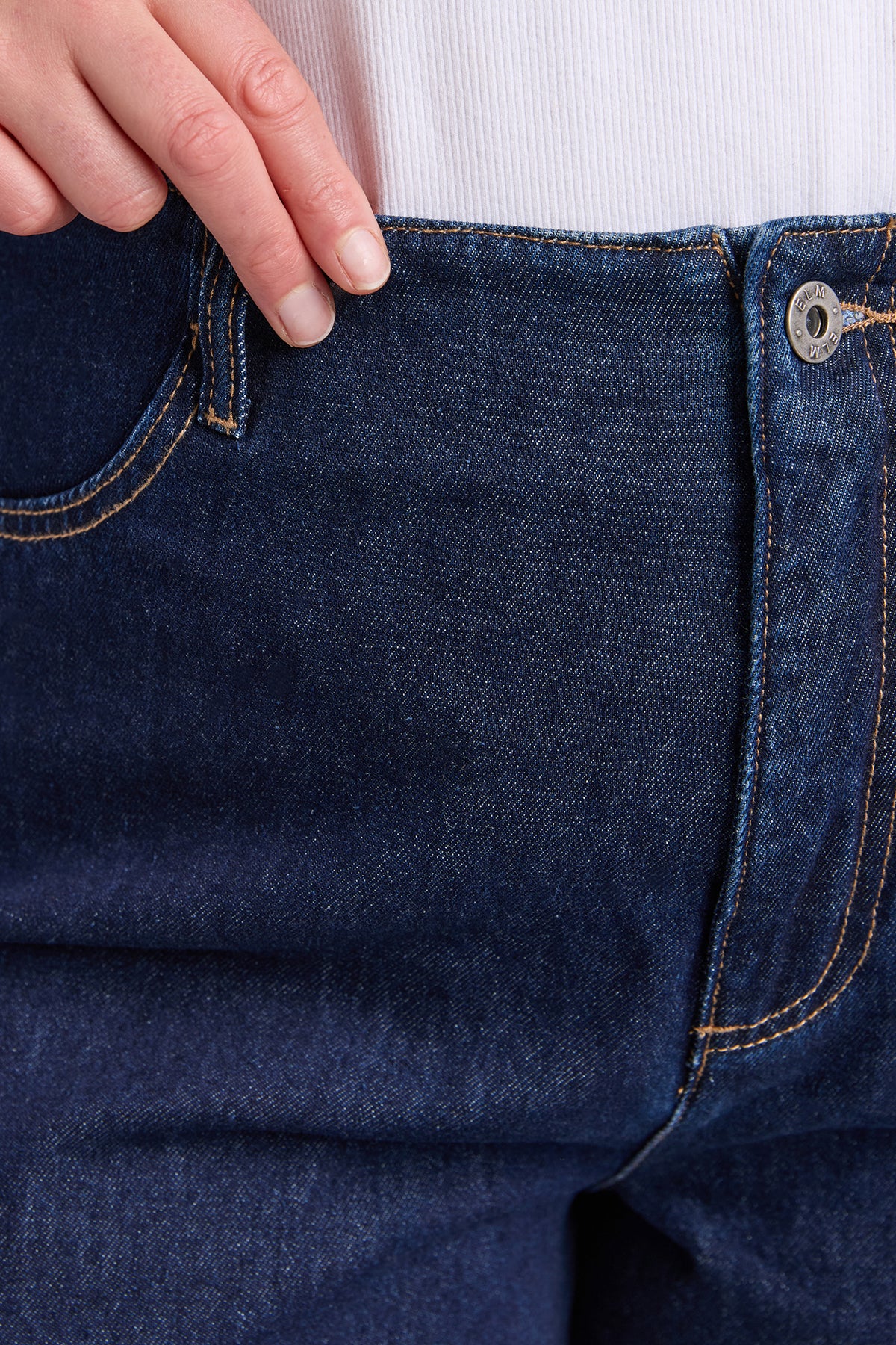 Faith Denim Short Dark Blue Wash