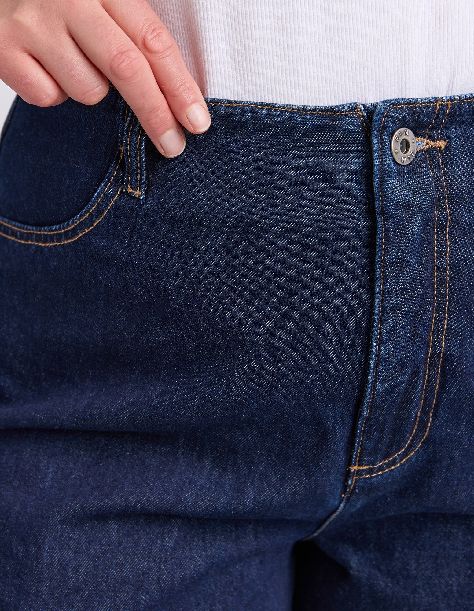 Faith Denim Short Dark Blue Wash