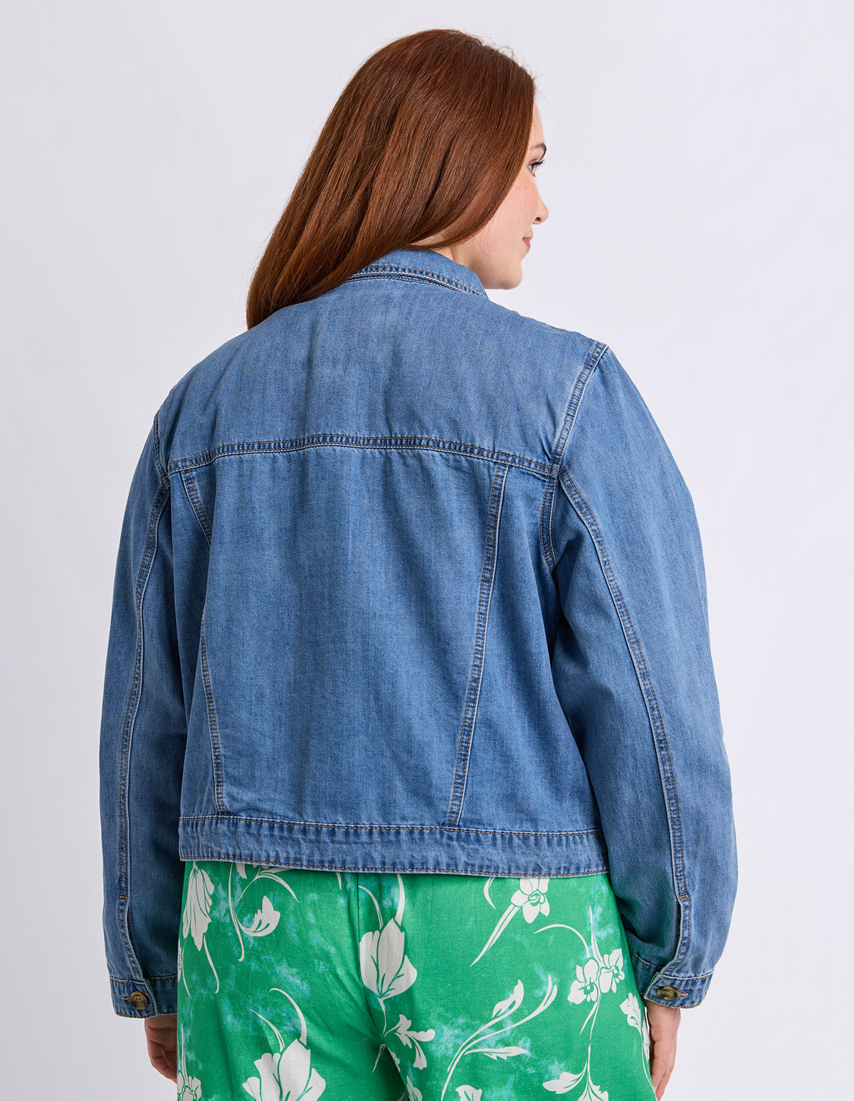 Essie Denim Jacket Mid Blue Wash