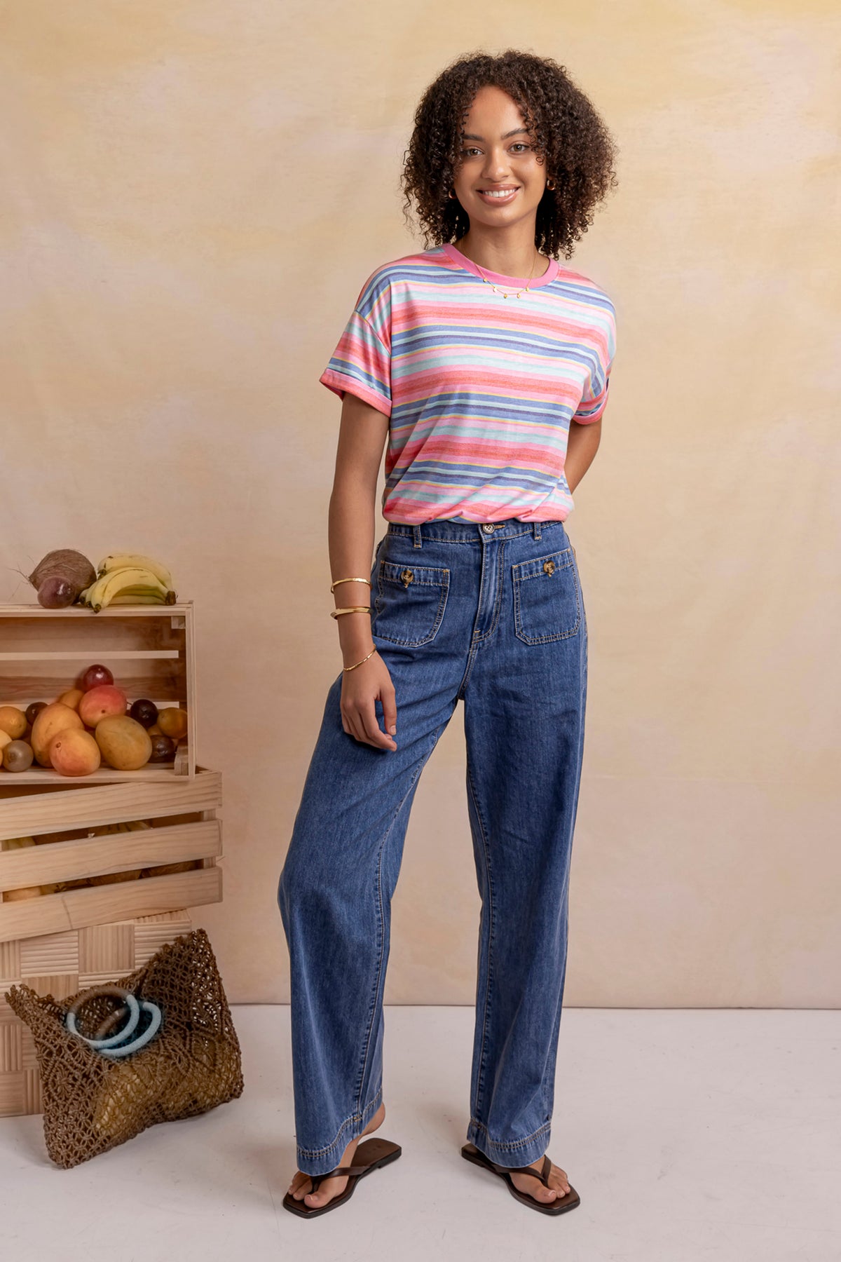 Sadie Jean Mid Blue Wash