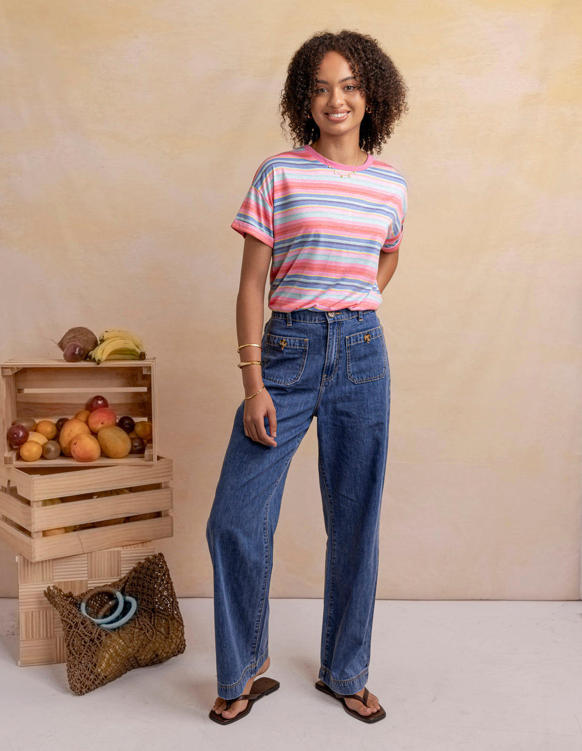 Sadie Jean Mid Blue Wash