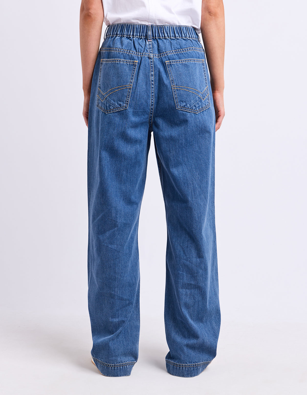 Sadie Jean Mid Blue Wash