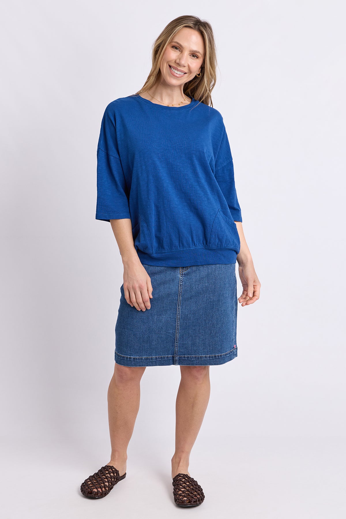 Mazie Sweat China Blue