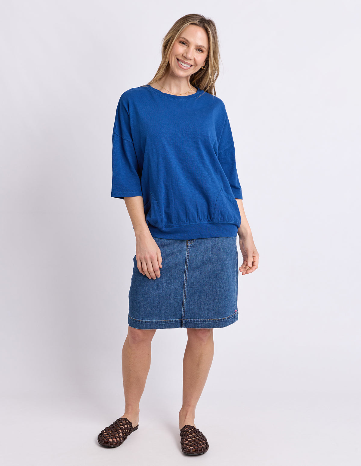 Mazie Sweat China Blue