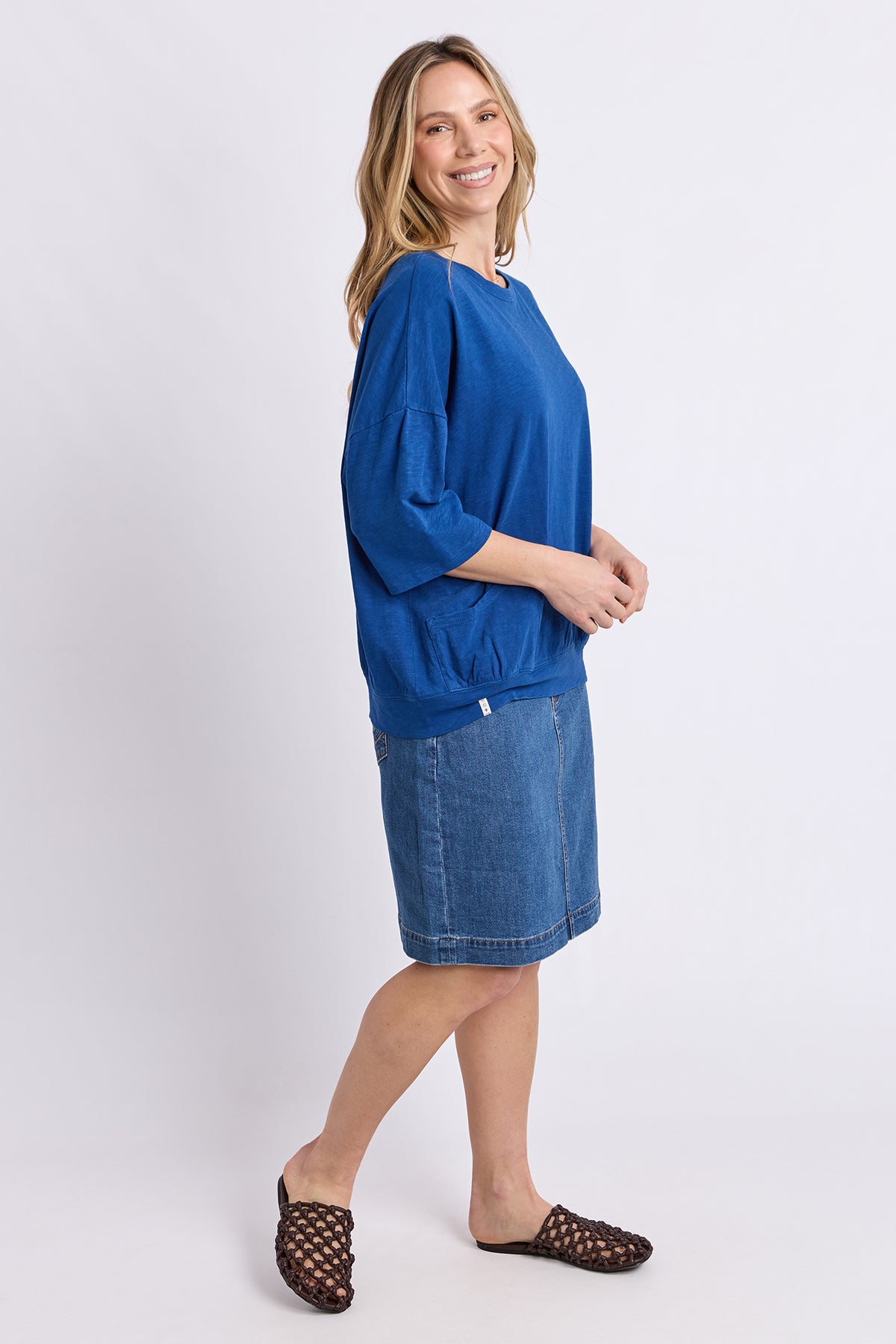 Mazie Sweat China Blue