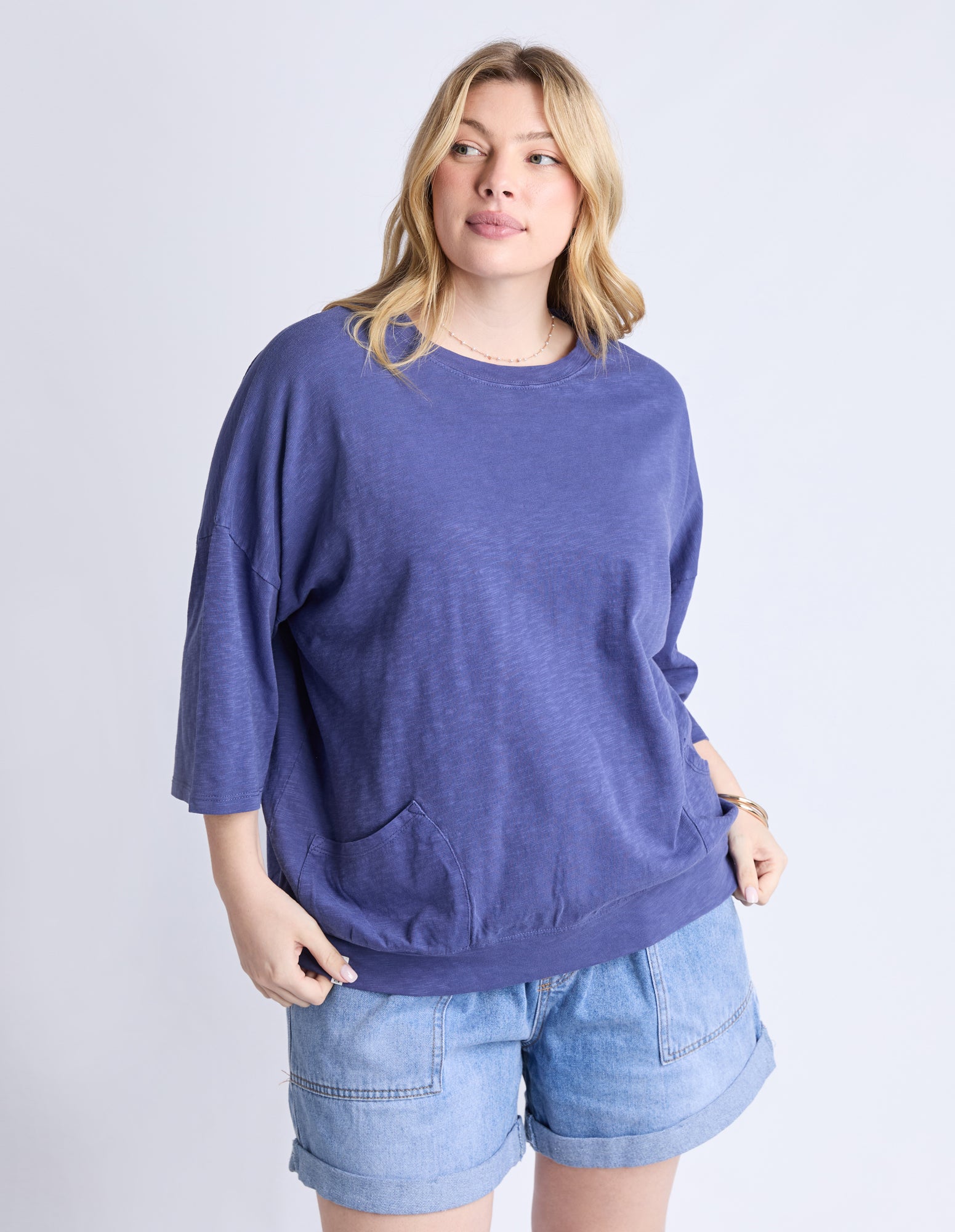 Mazie Sweat Vintage Blue