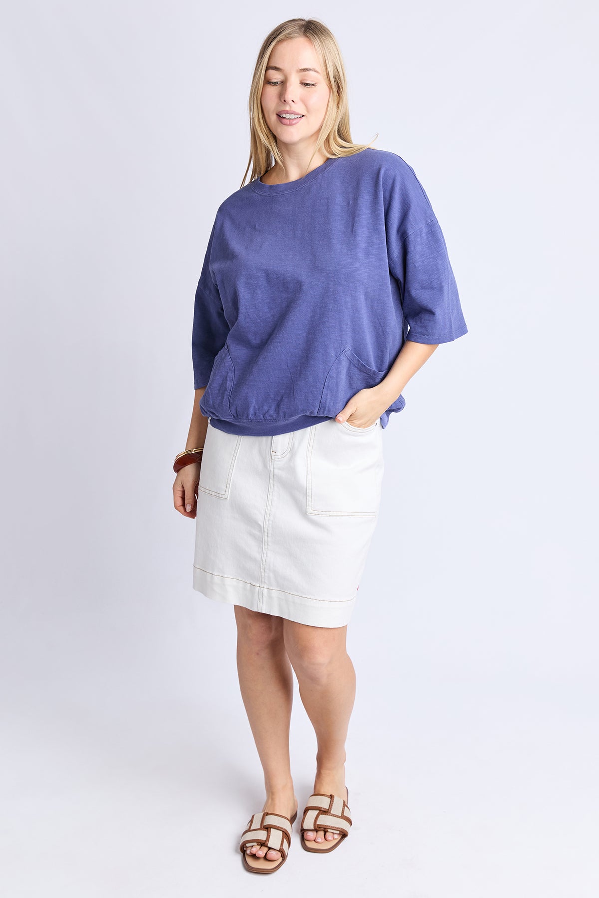 Mazie Sweat Vintage Blue