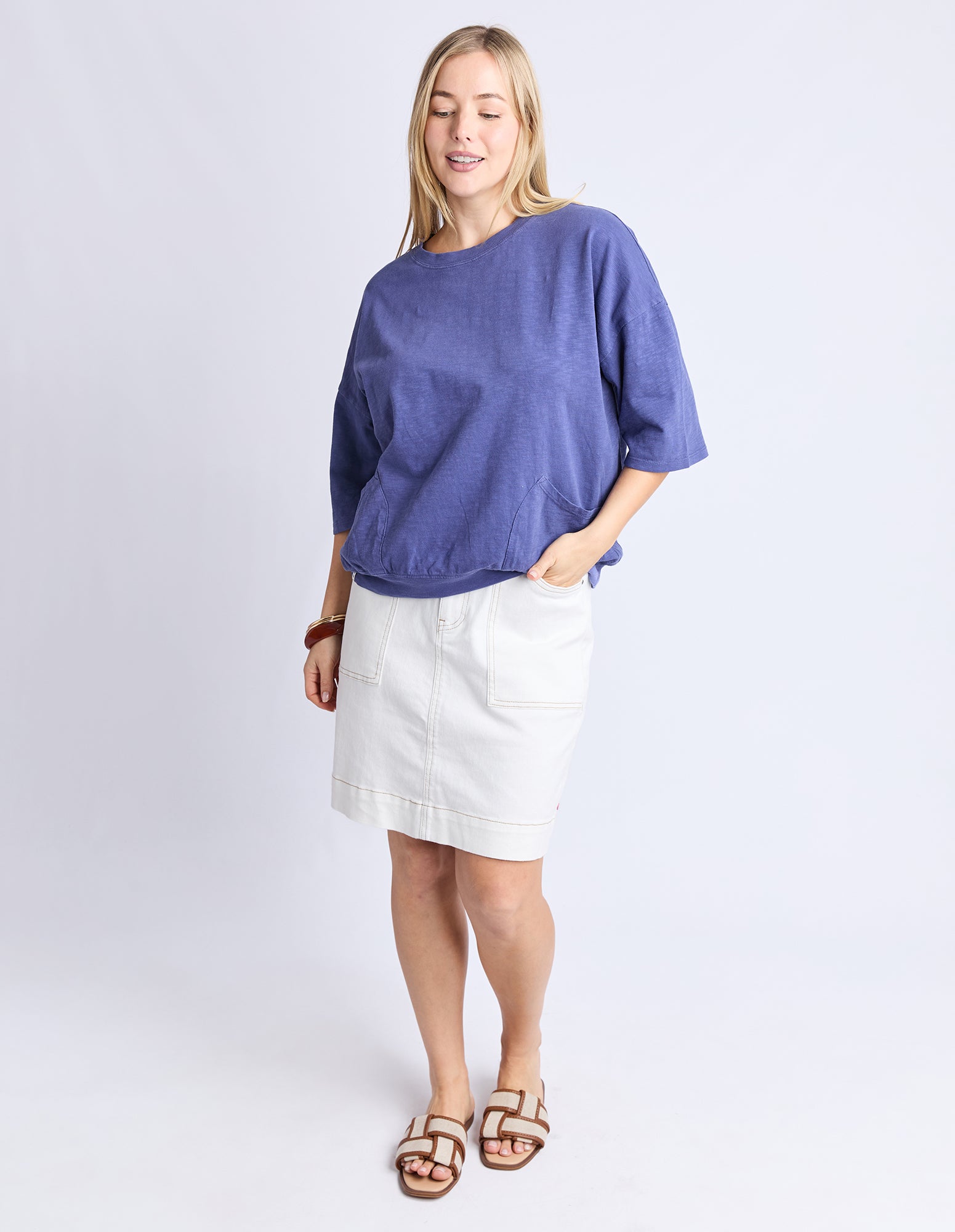 Mazie Sweat Vintage Blue