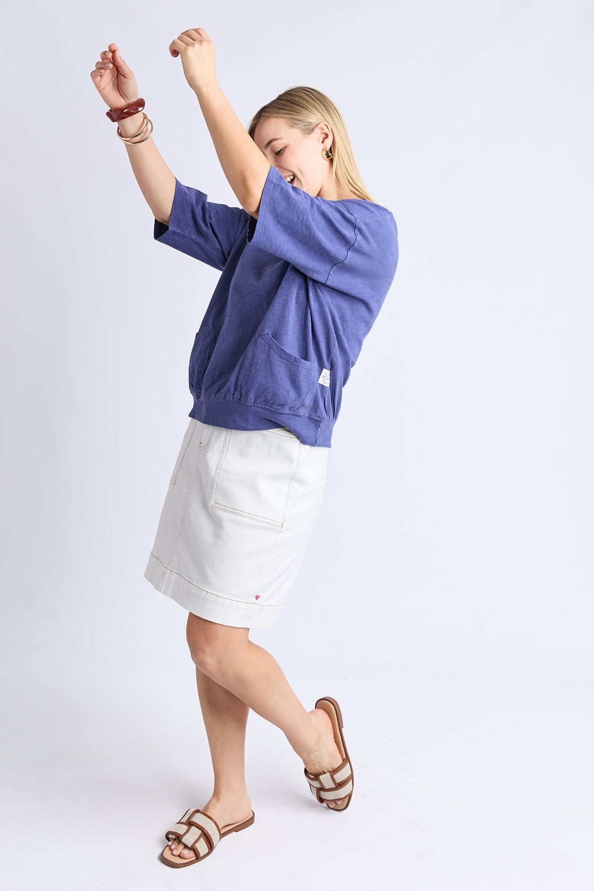 Mazie Sweat Vintage Blue