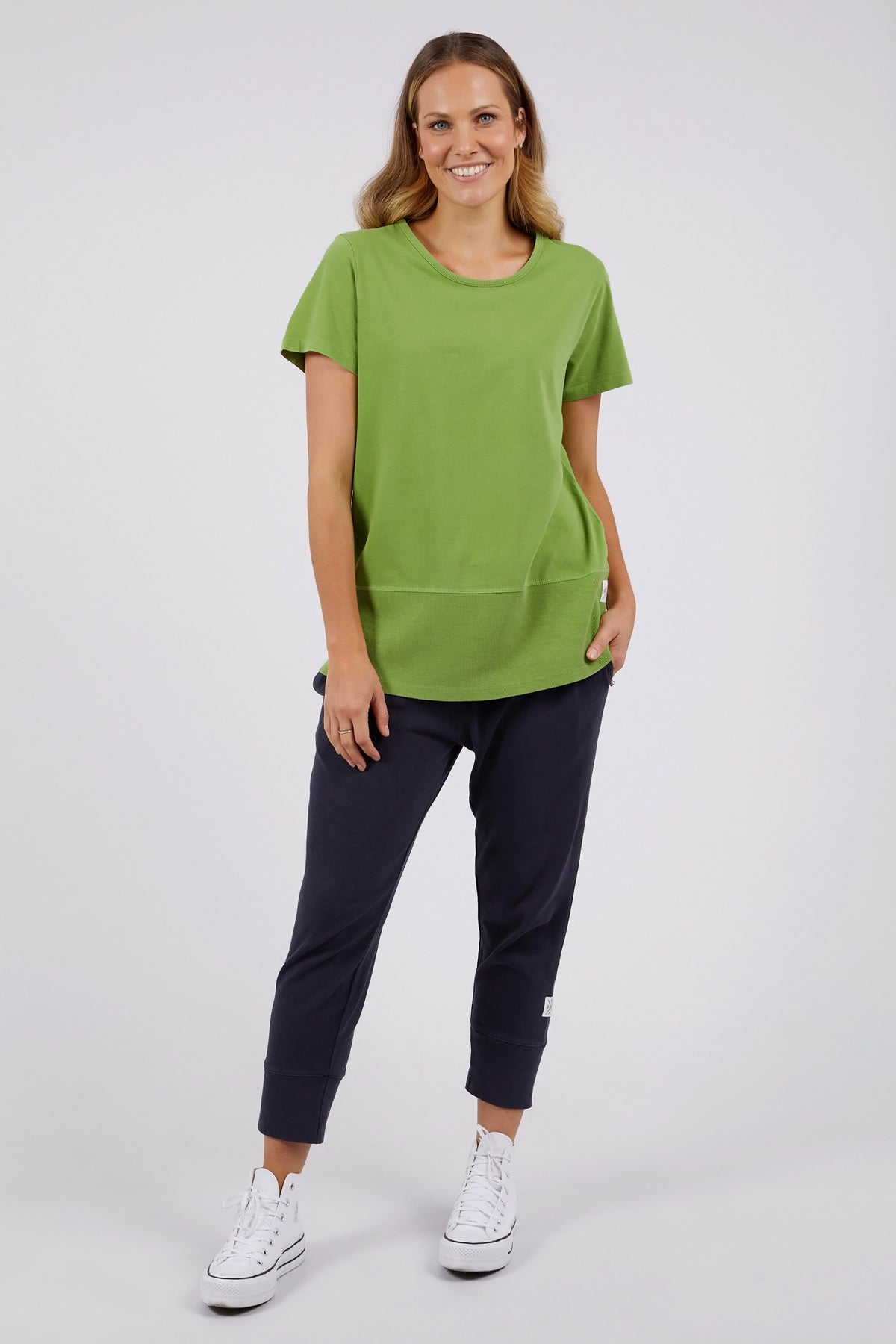 Rib Tee Jungle Green